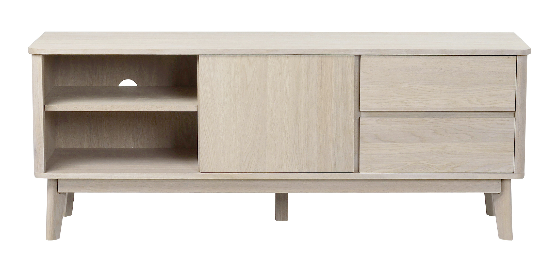 Yumi TV-bänk Vitpigmenterad 152cm