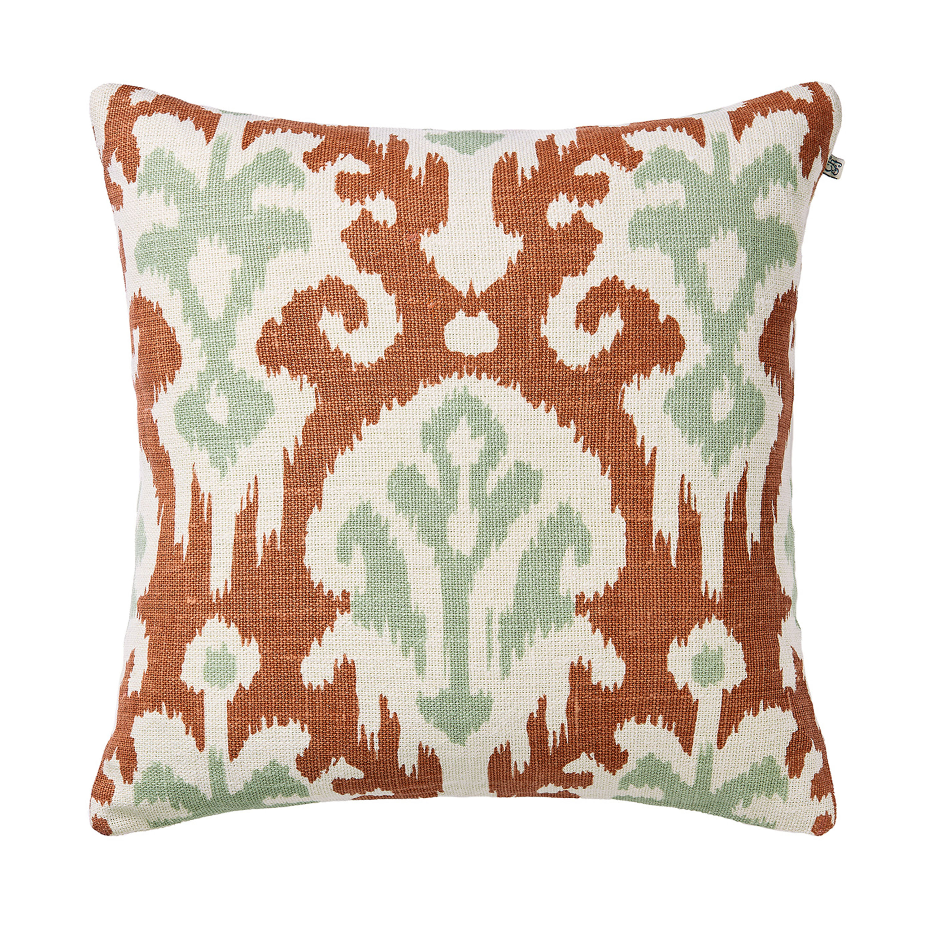 Adi Putevar Lin Apricot Orange/Aqua 50x50