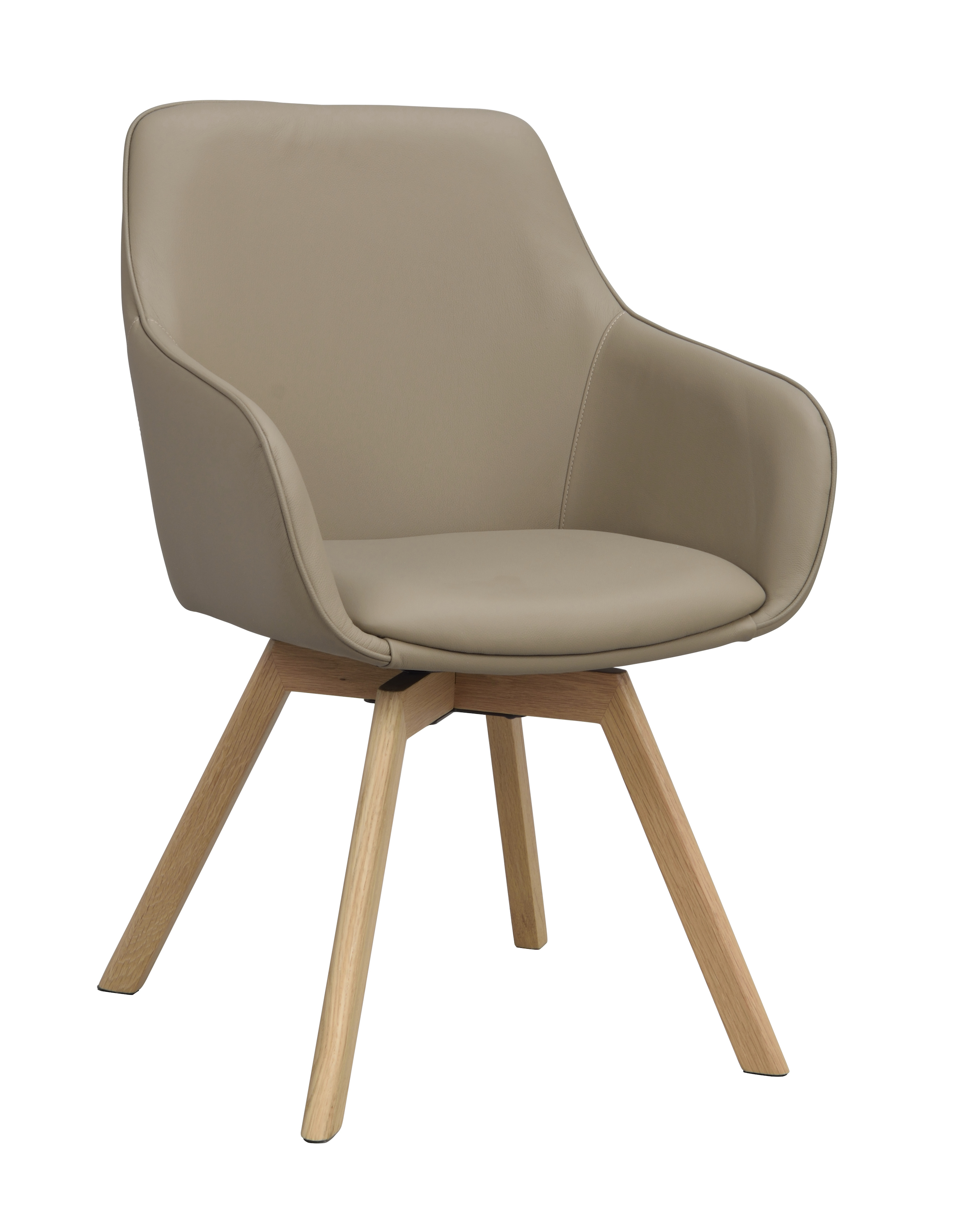 Rowico Home Alison Karmstol Beige Läder/Ek