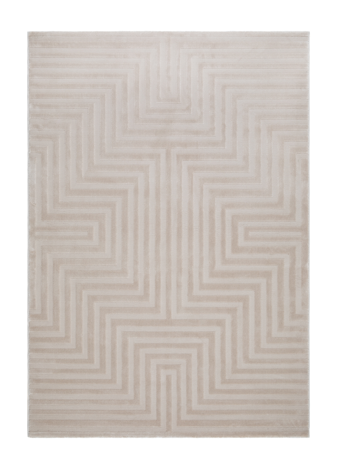 KM Carpets - Cordelia Romb Matta Linne 240x340 - Beige