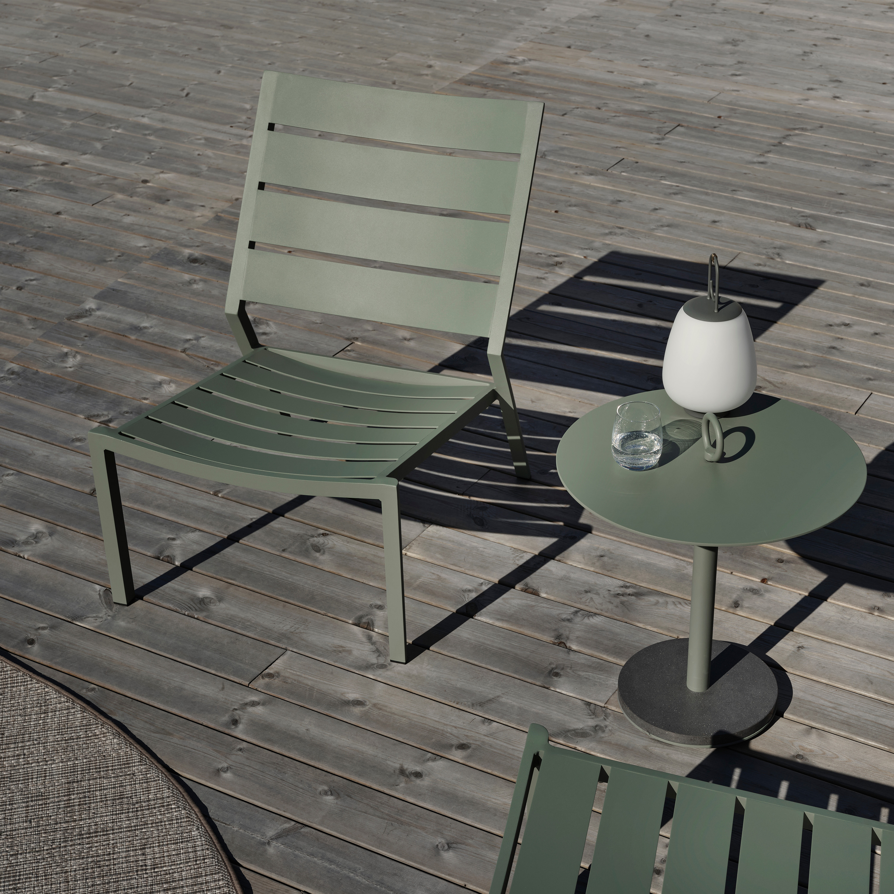 Brafab Niobe Sidobord Dusty Green Ø50