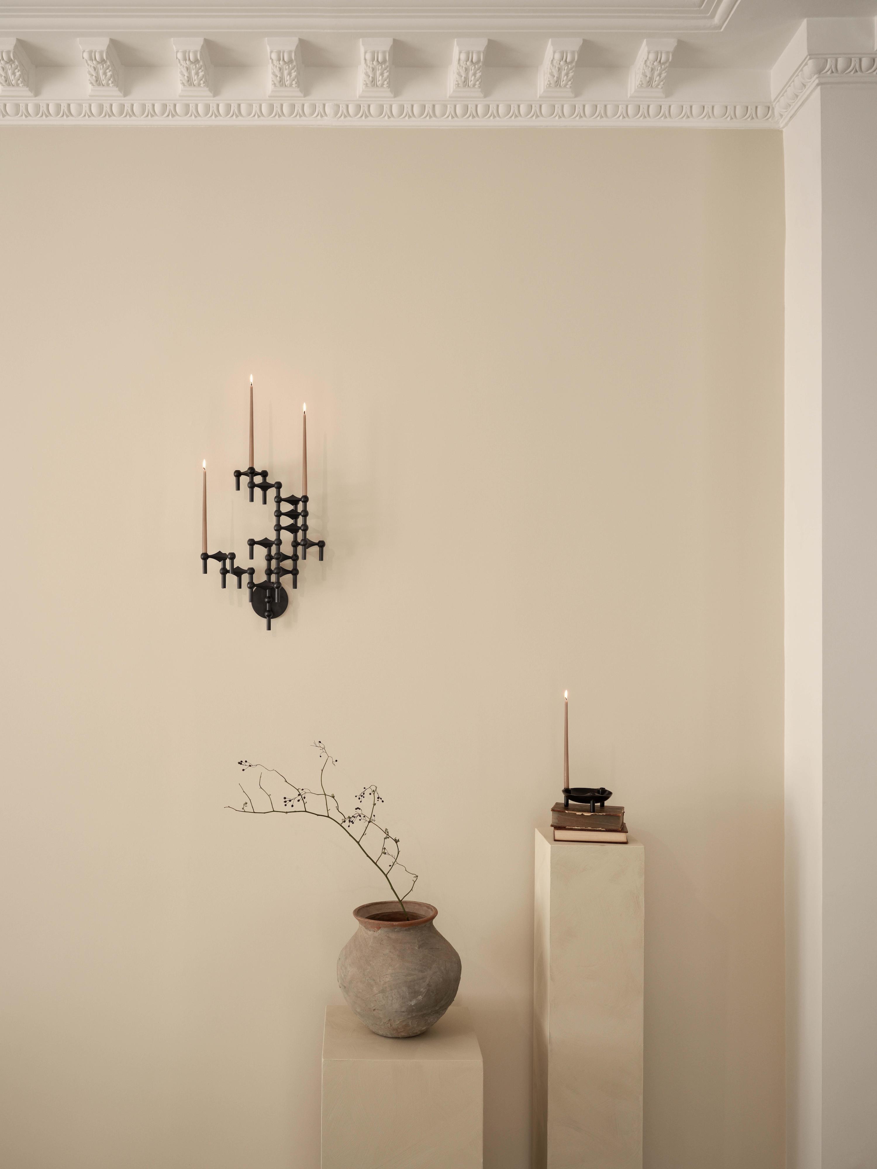 Stoff STOFF Nagel Väggljusstake Black