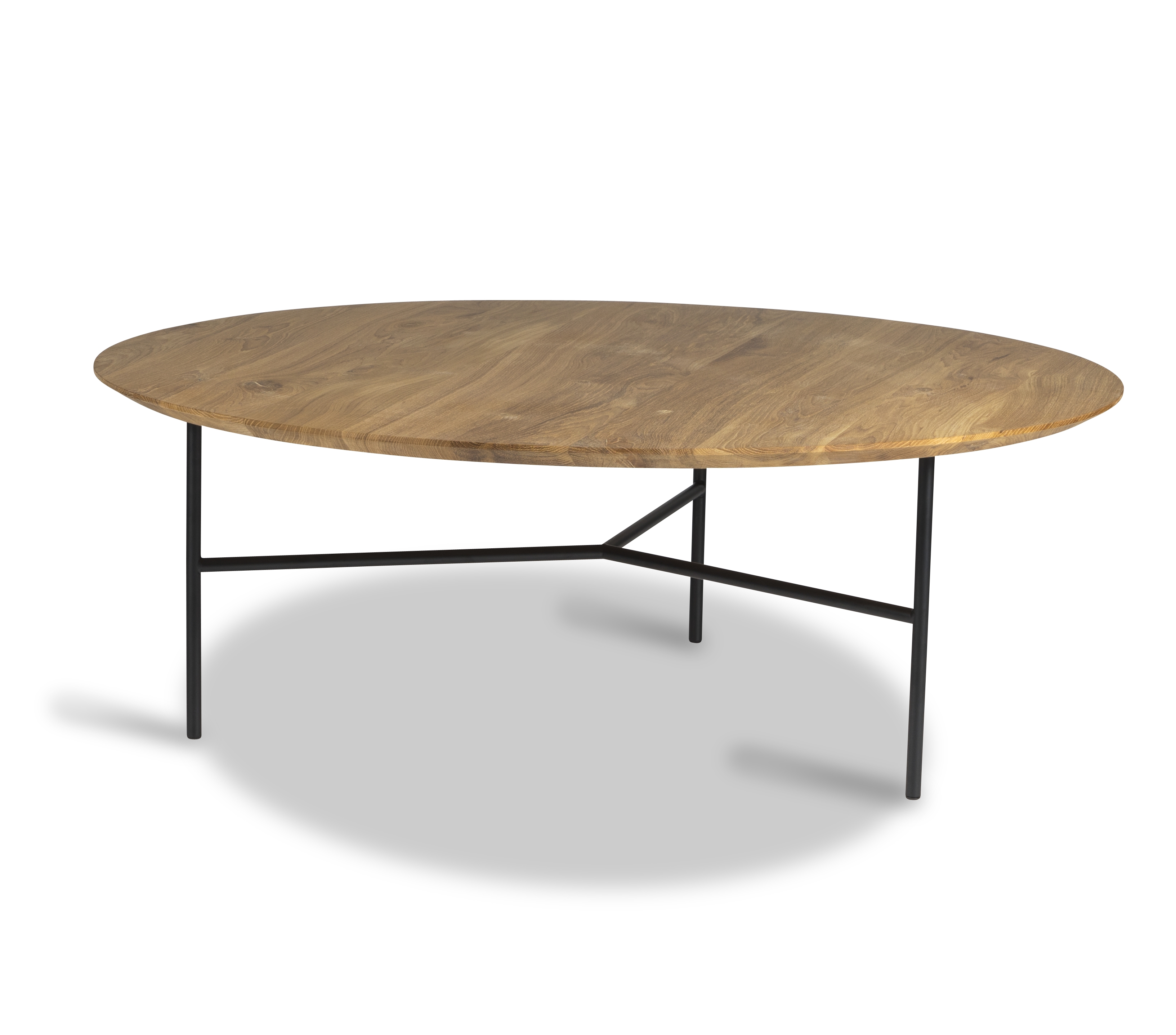 Tribeca Soffbord Oljad Ek/Svart Ø110