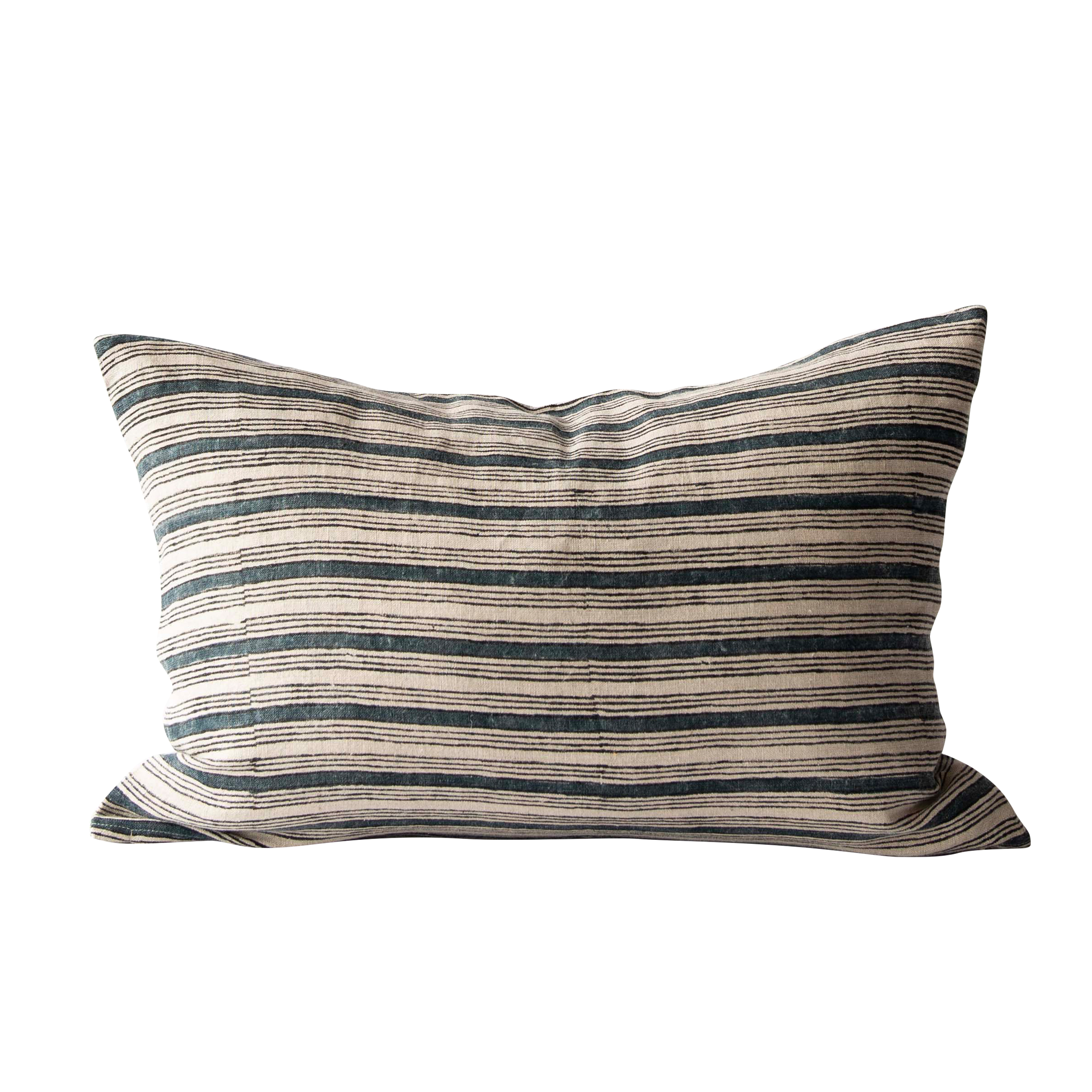 Dino Kuddfodral Block Print Navy 40x60