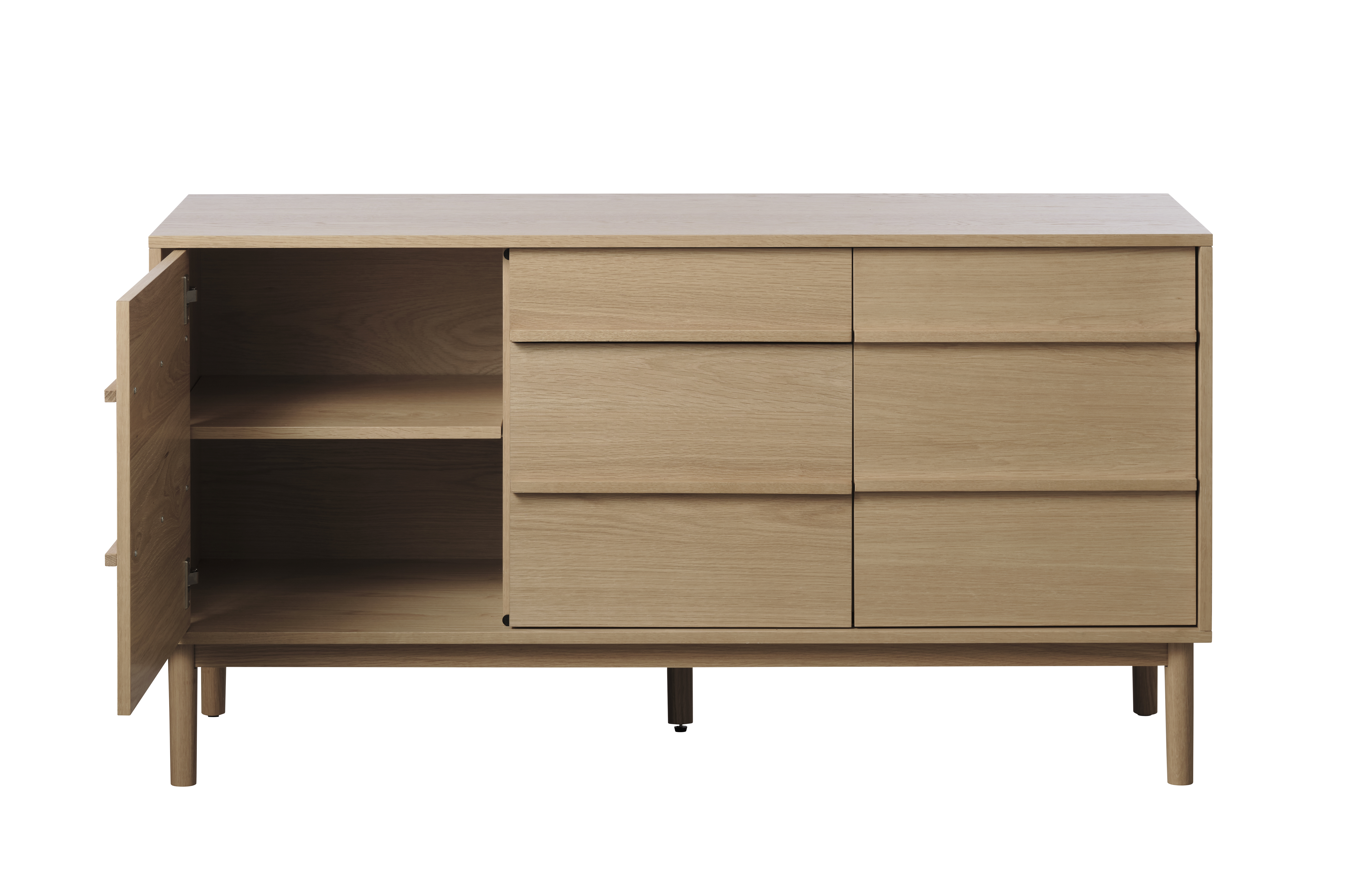 Nordic Home Andrea Sideboard Natural Oak 140cm