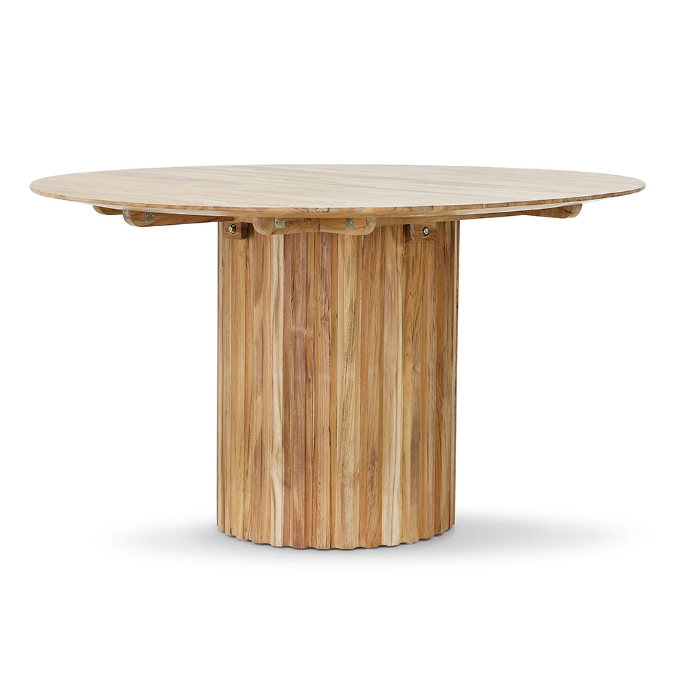 HKliving - Pillar Round Matbord Teak Ø140