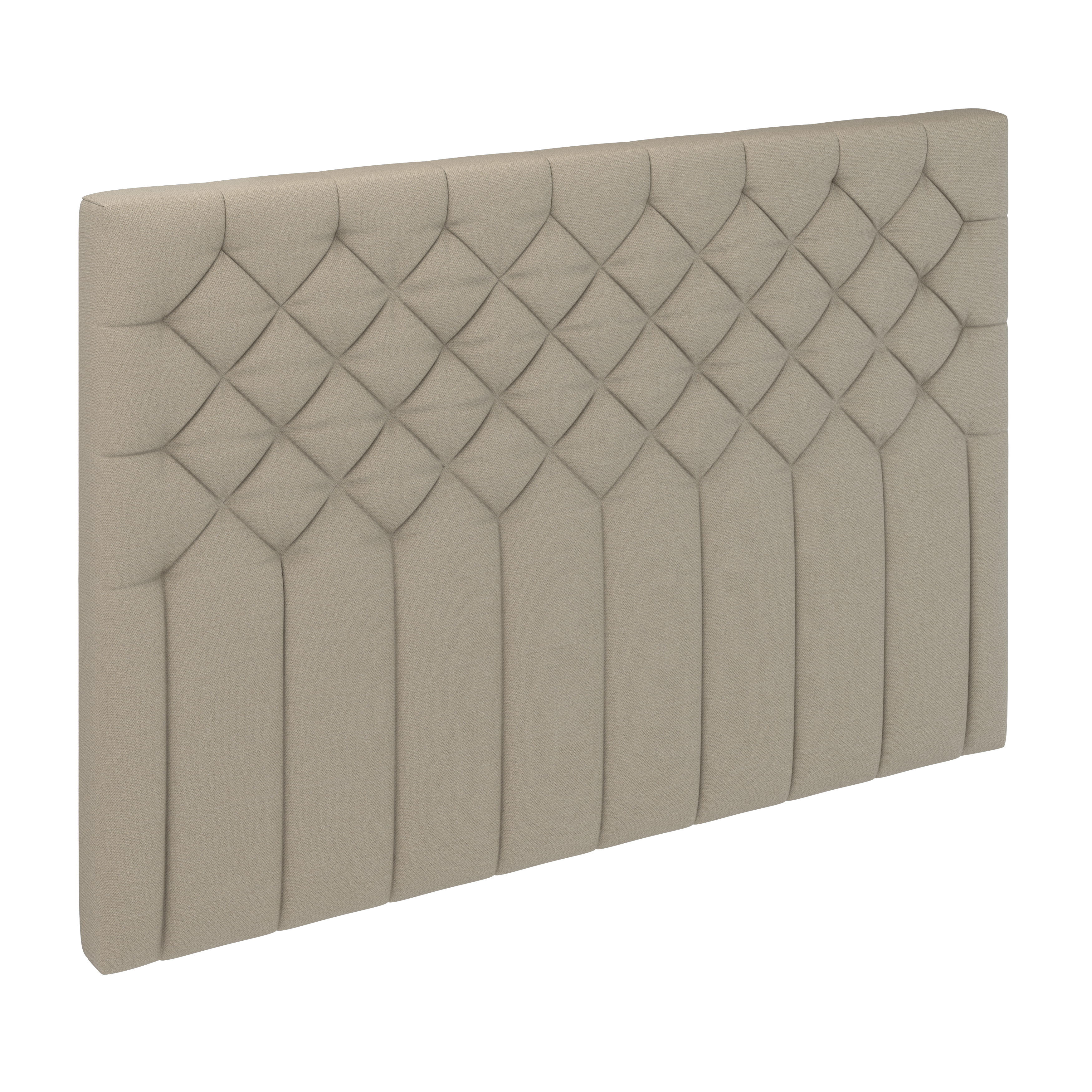 Kinnabädden - Jupiter Chesterfield Vägghängd Sänggavel Sand 120cm - Beige