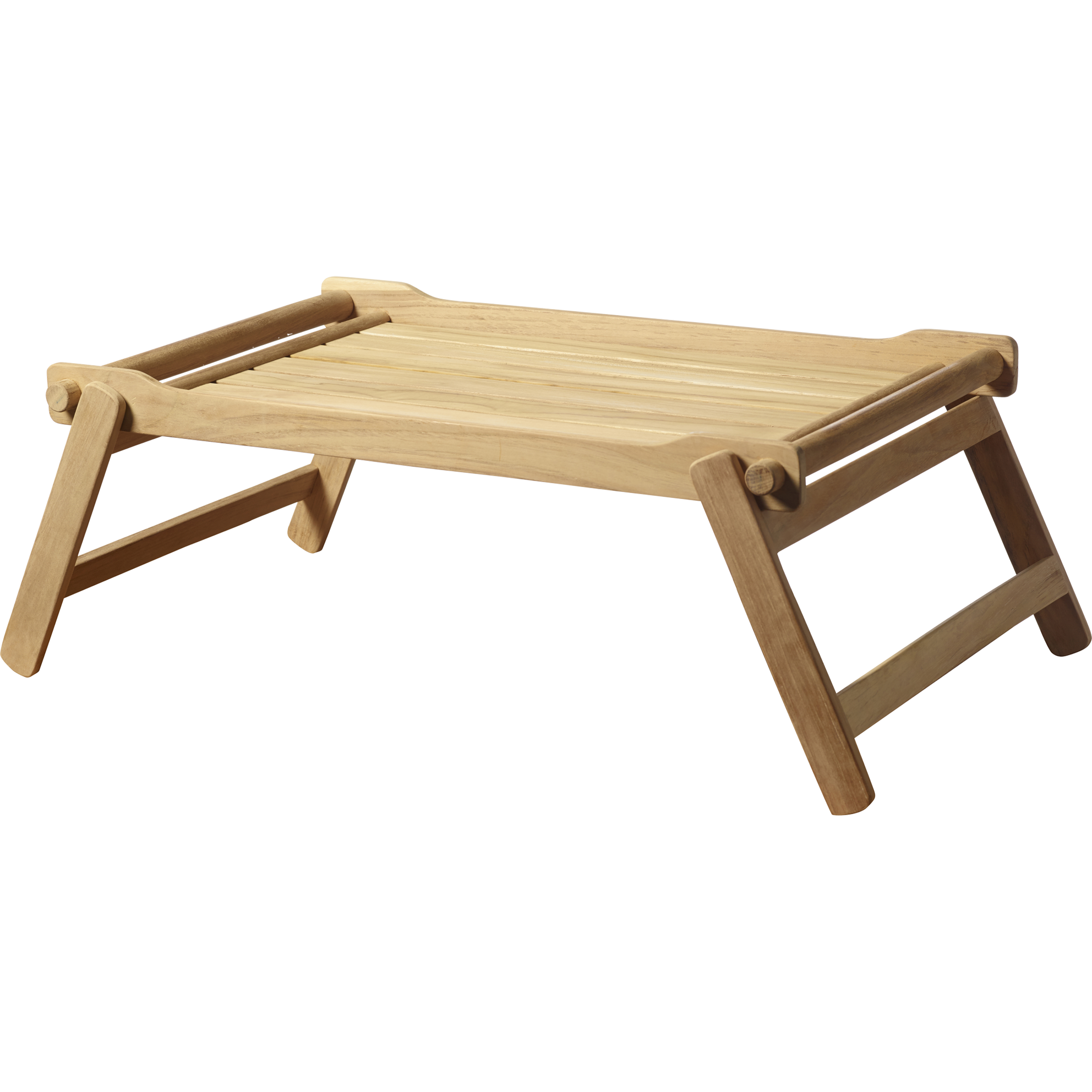 Cinas - Classic Betttablett Teak - Braun - Nachttisch