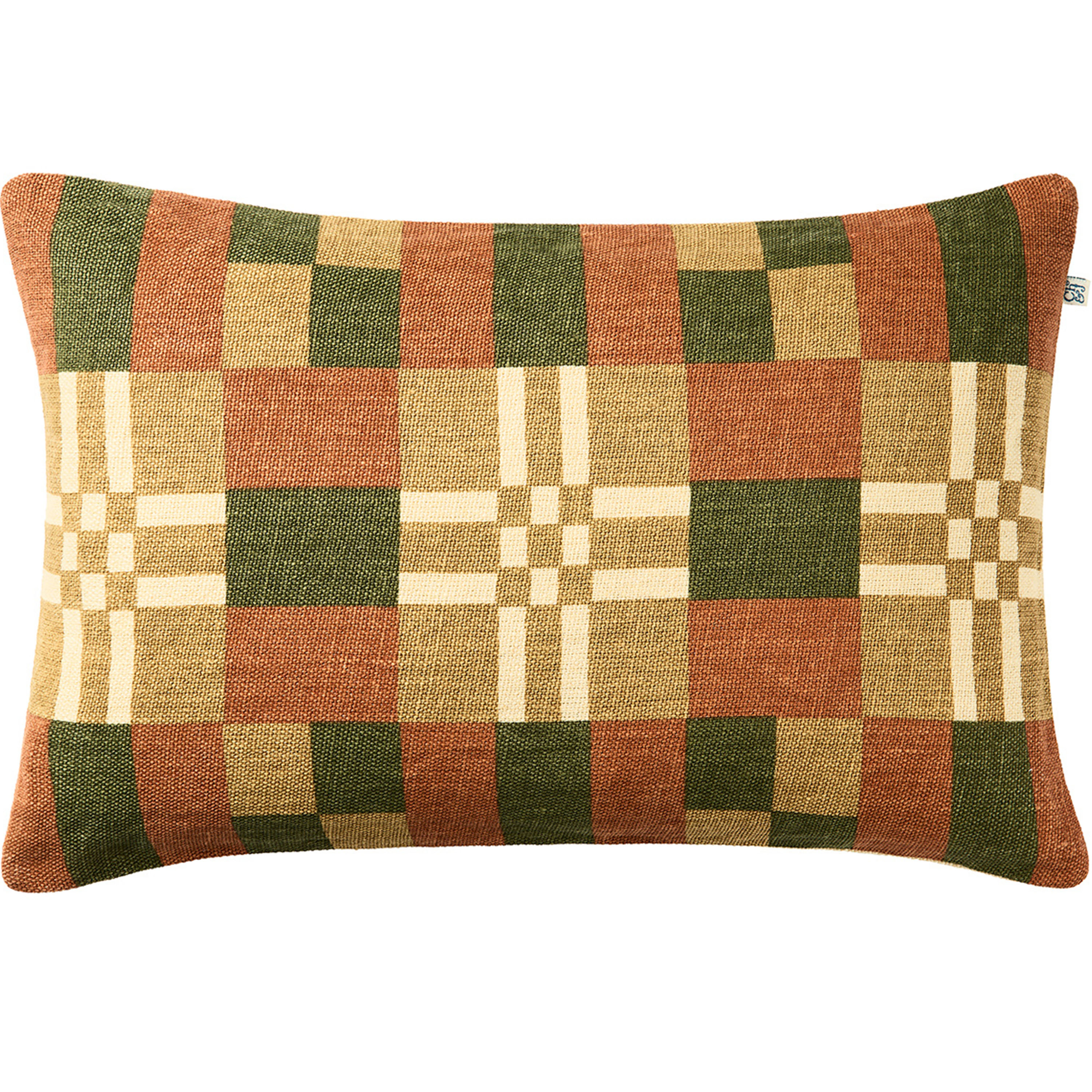 Ravi Tyynyliina Apricot Orange/Cactus Green/Khaki 40x60