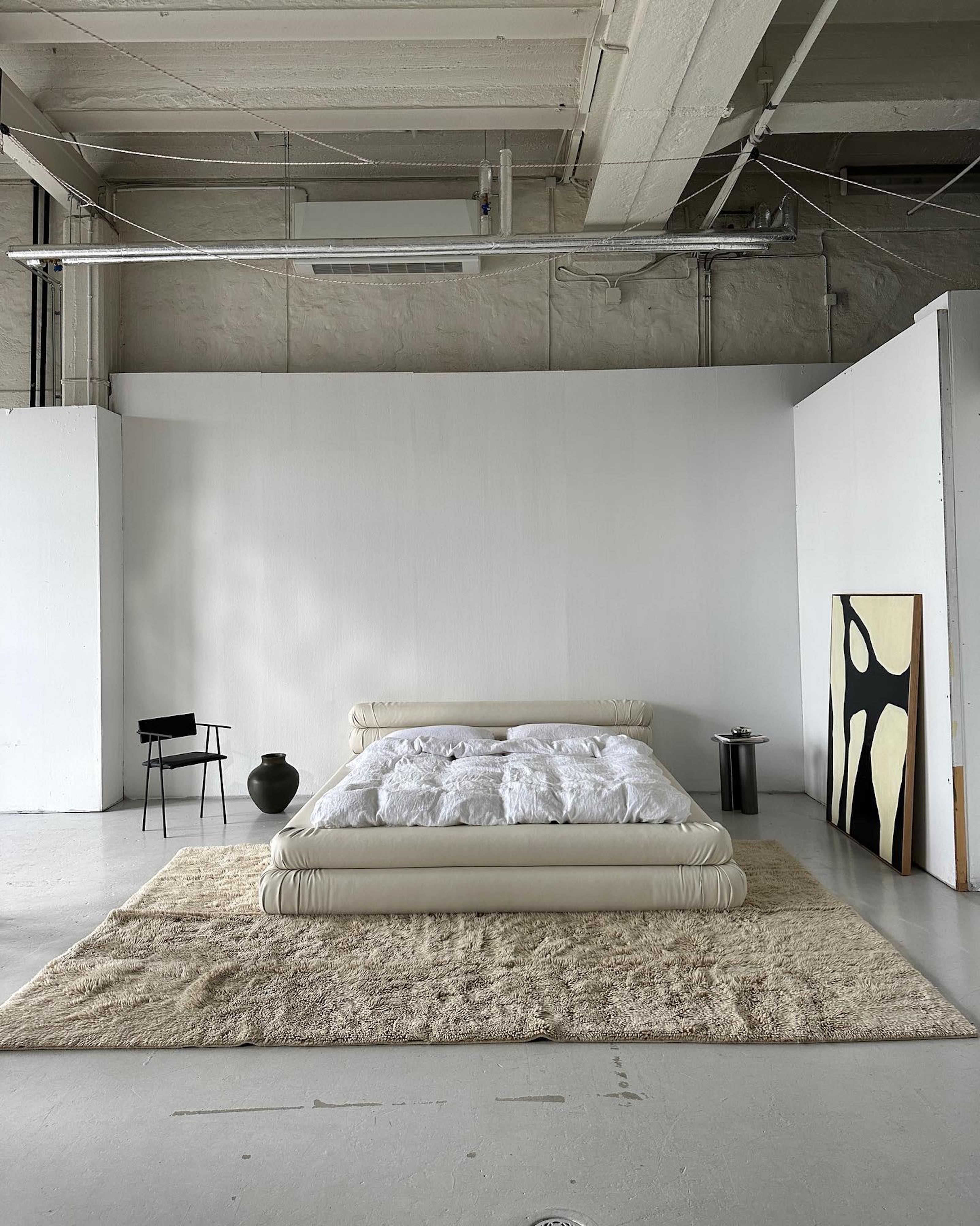 Tinted Bergius Wollteppich Beige 170x240