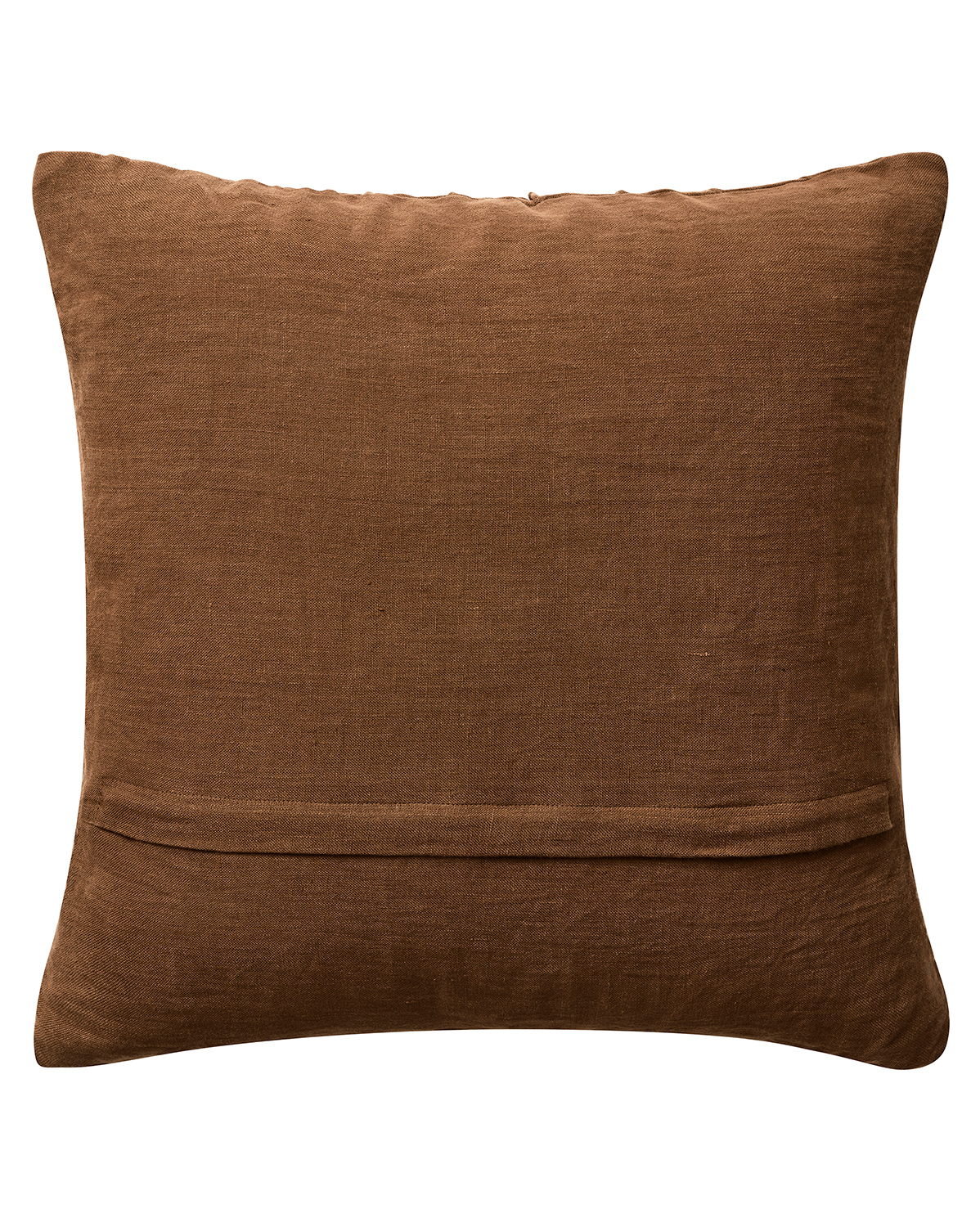 Chhatwal &amp; Jonsson Kamal Kissenbezug Leinen Cognac/Meeresblau/Sand/Off-White 50x50