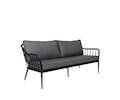 Coleville 3-sits Soffa Svart/Grå