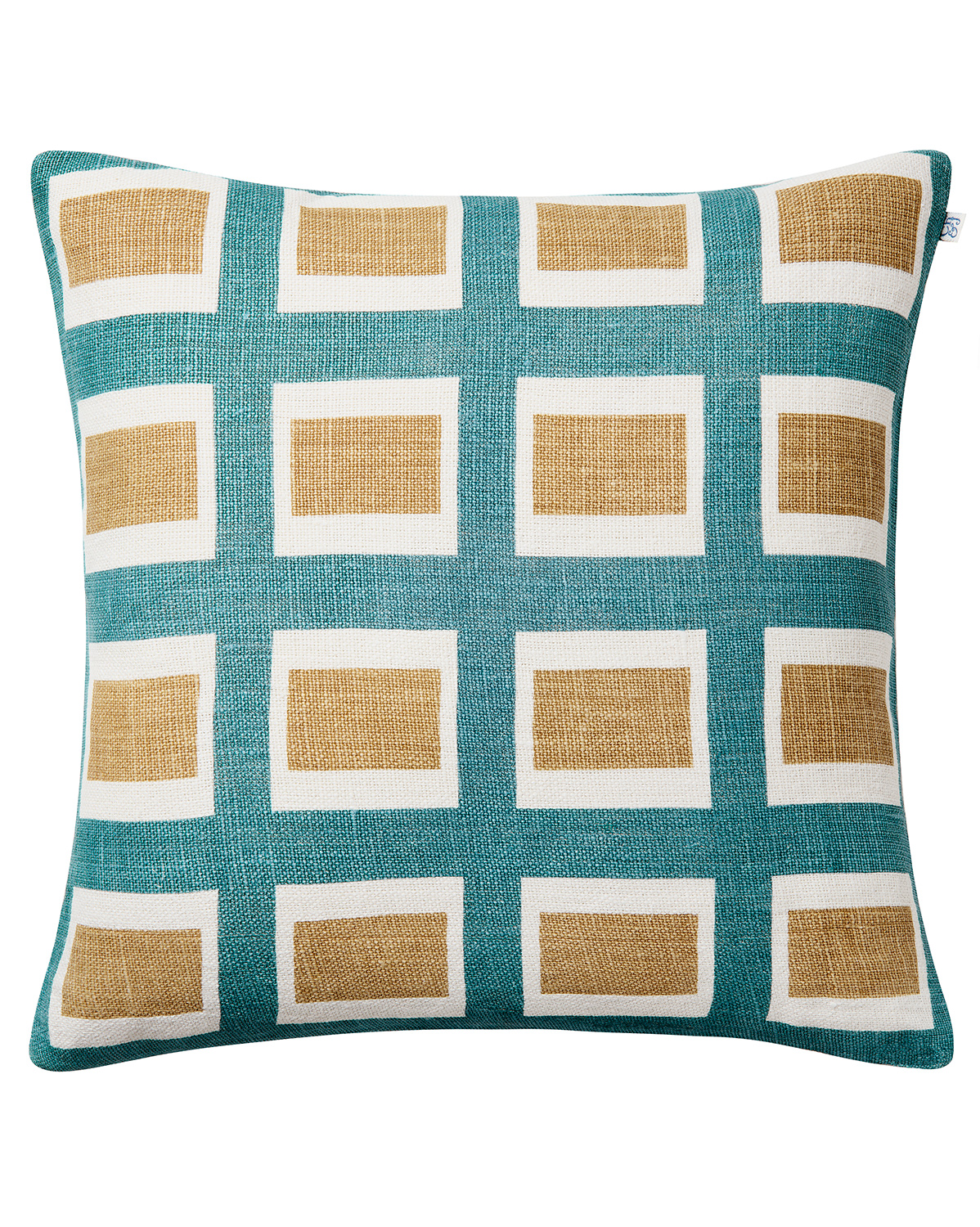 Chhatwal & Jonsson - Hira Kuddfodral Linne Heaven Blue/Khaki 50x50 - Blå