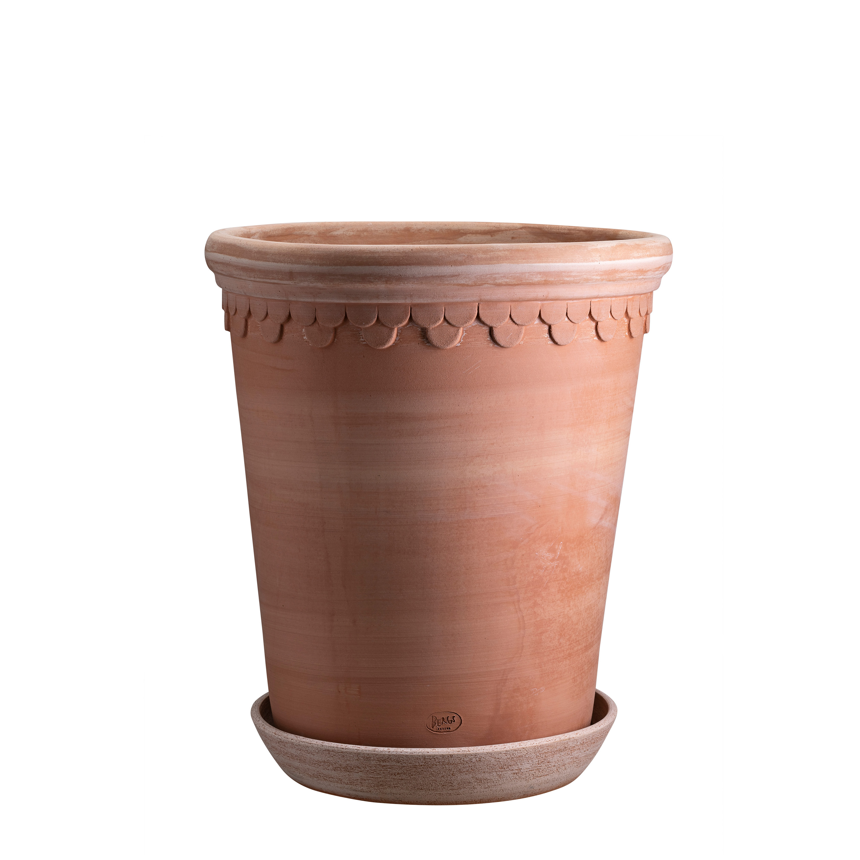 Københavner Tall Kruka med fat Raw Rosa Terracotta Ø14