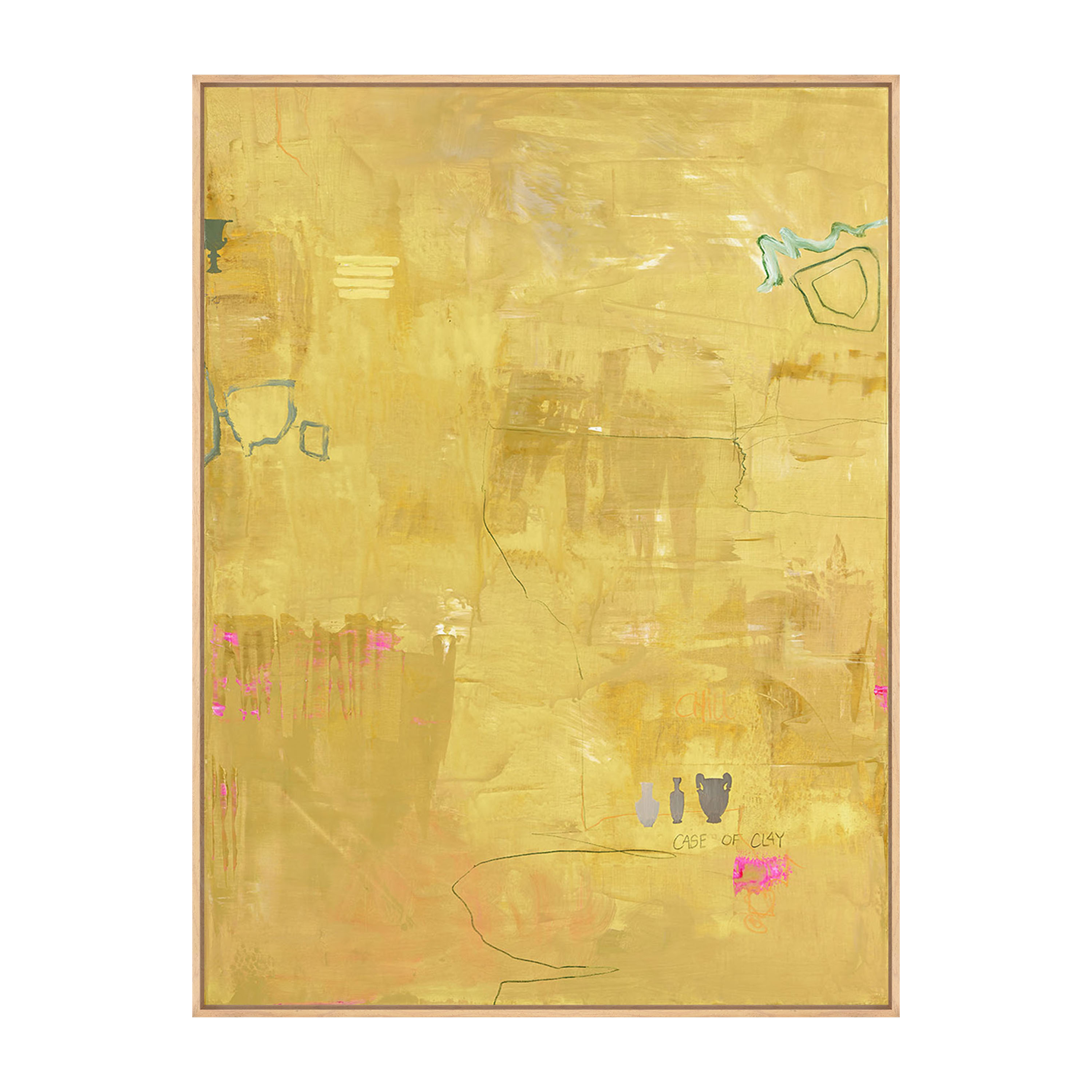 Yellow Petite Bilde Flytende Eikeramme 90x120