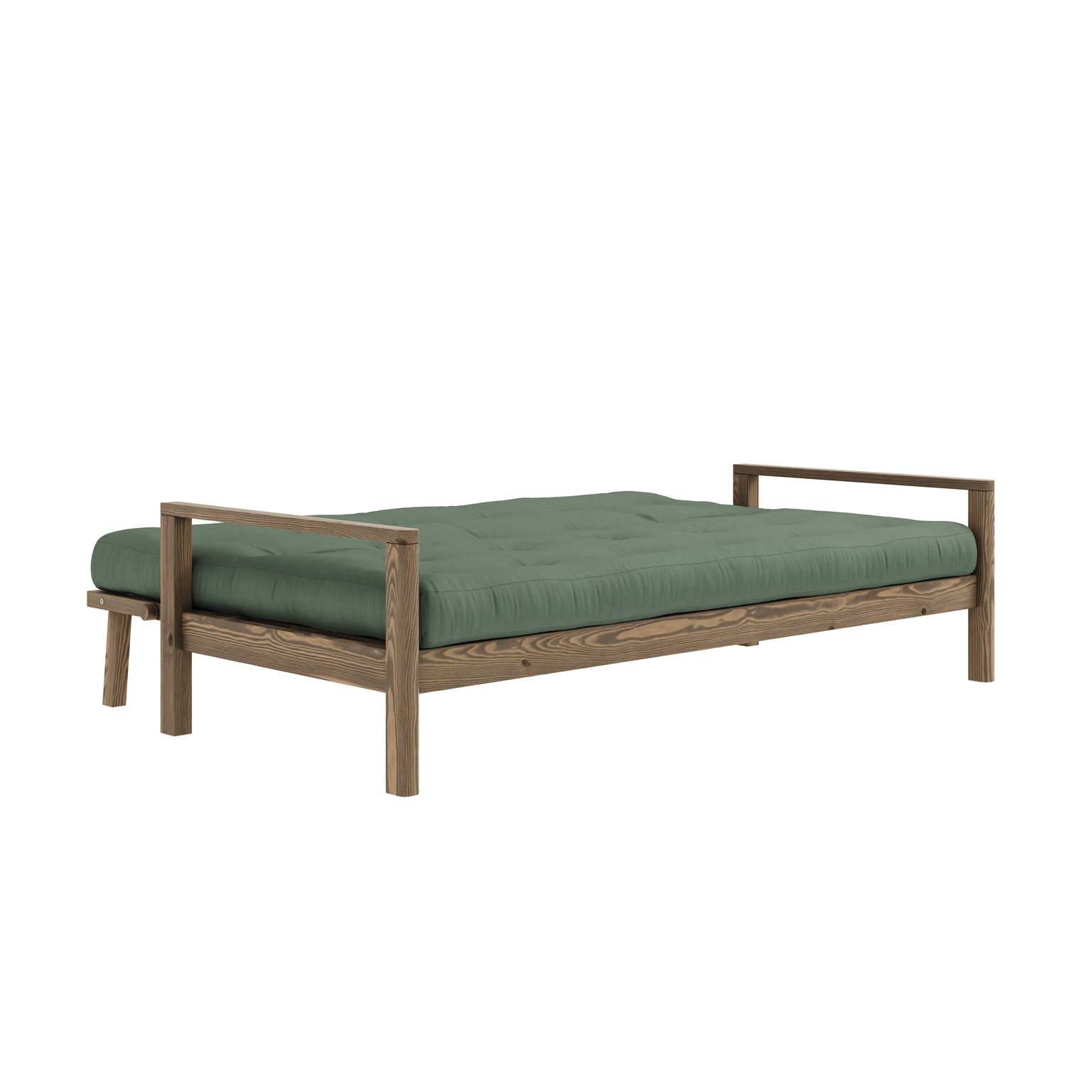 Karup Design Knob Sovesofa Brun/Oliven Grønn 130cm