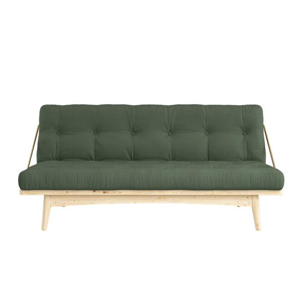 Karup Design Folk Bäddsoffa Natur/Olive Green 190cm