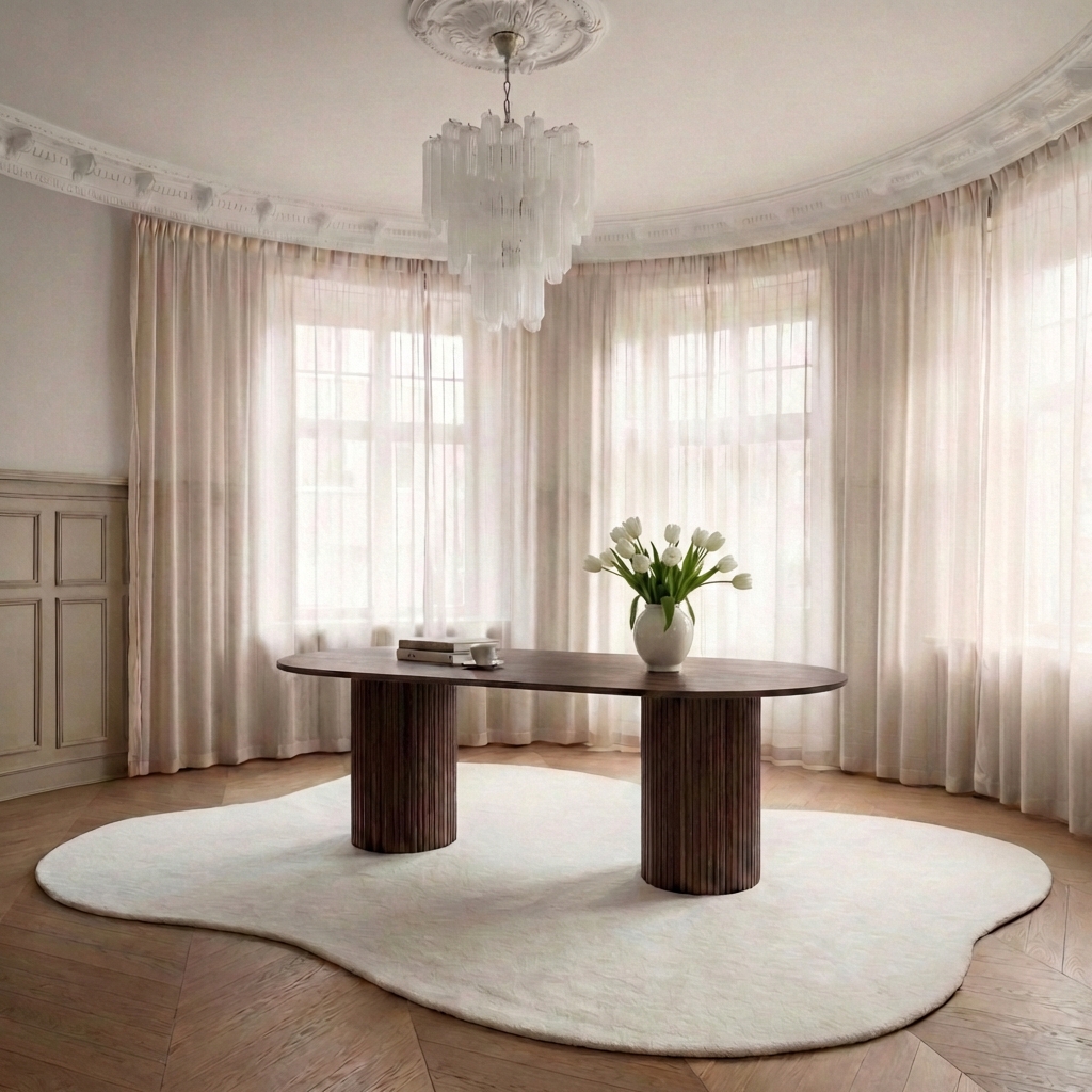 Sleepo Collection Adele Ruokapöytä Ruskeaksi Tahrattu 220x100