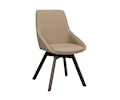 Alison Matstol Beige Läder/Brun