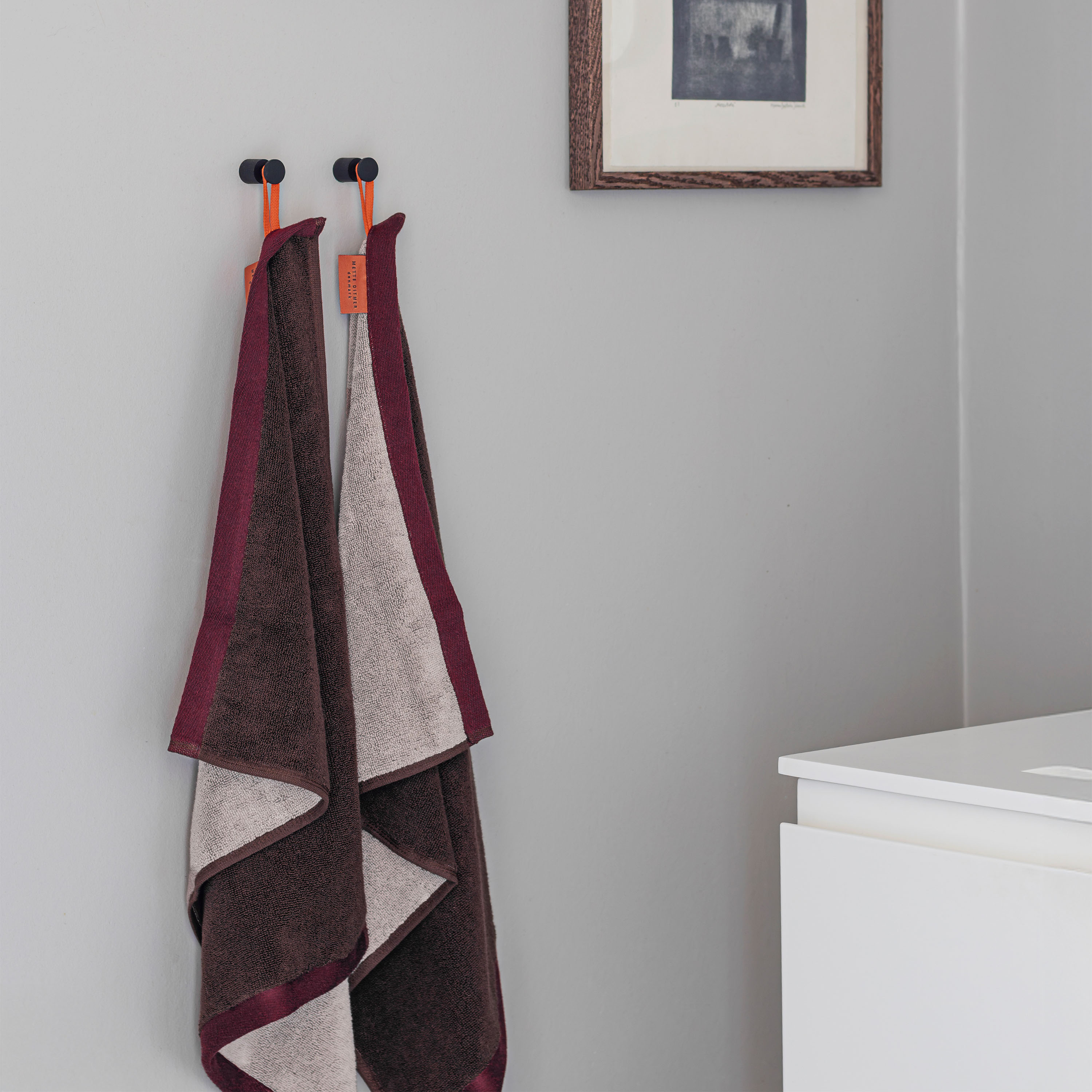 Mette Ditmer Soft Handtuch Braun/Sand 70x133