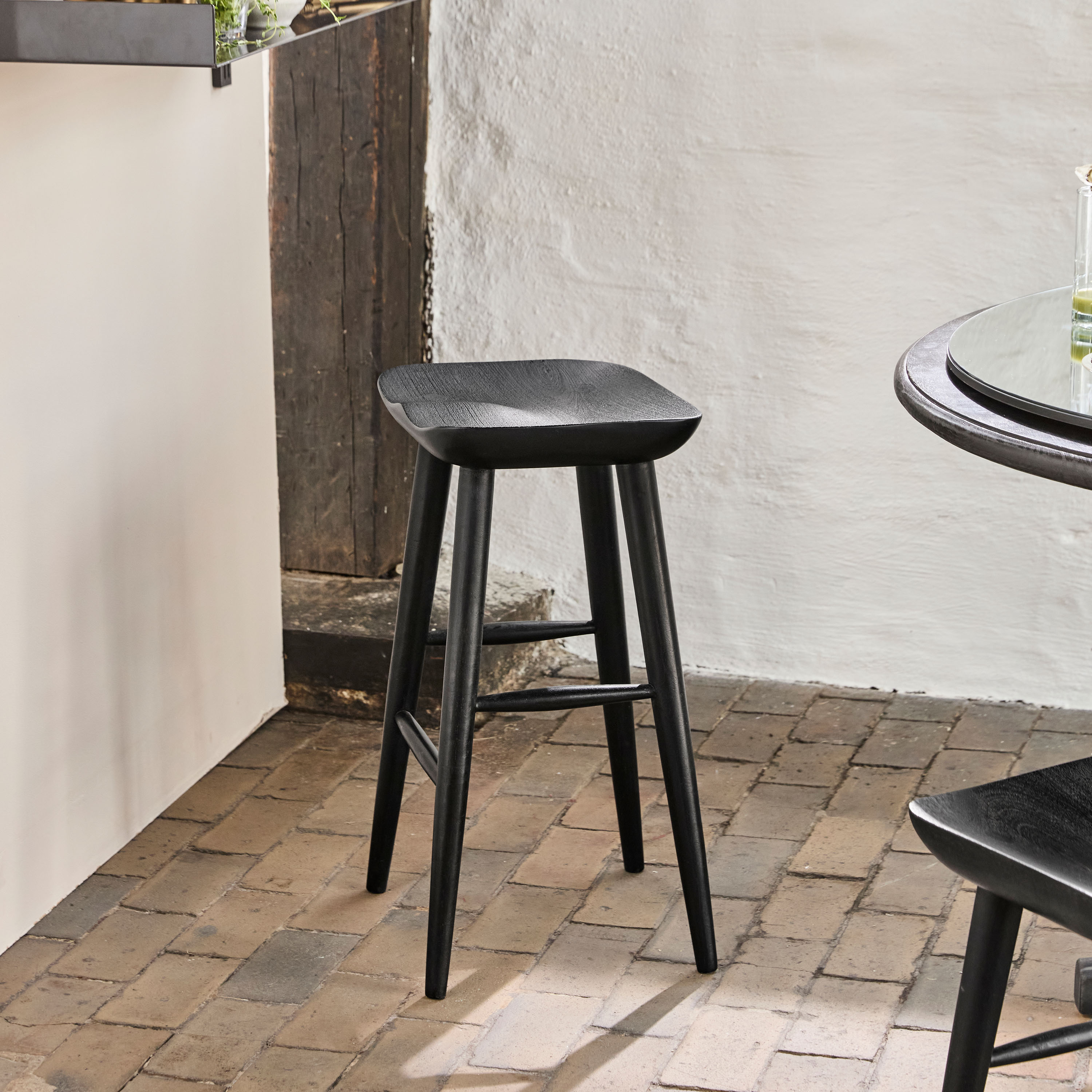 House Doctor Barhocker Schwarz 66 cm