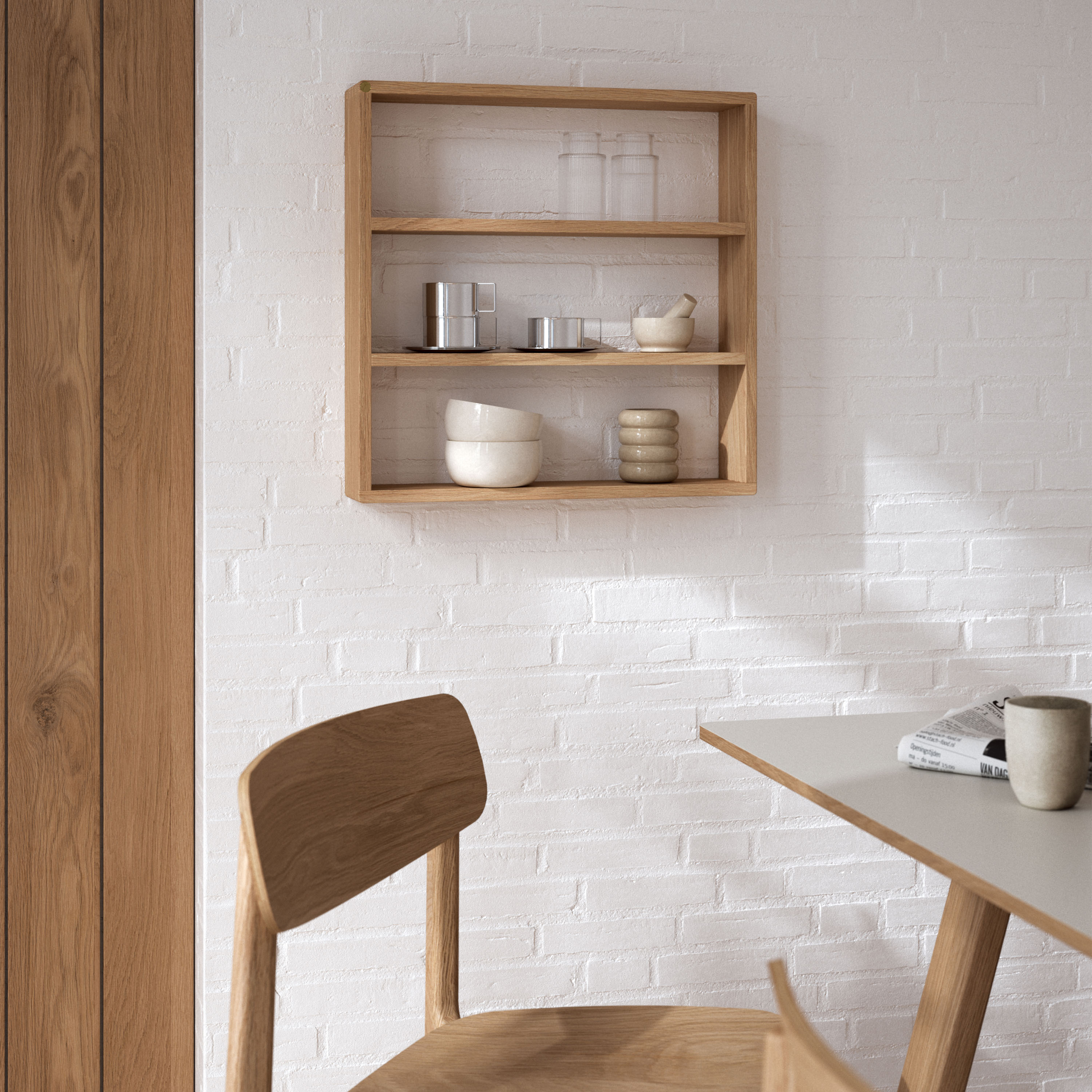 Andersen Furniture Sector Seinähylly Tammi 50x50