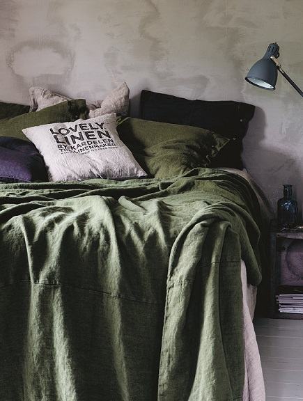 Lovely Linen Påslakan Linne Jeep Green Enkel