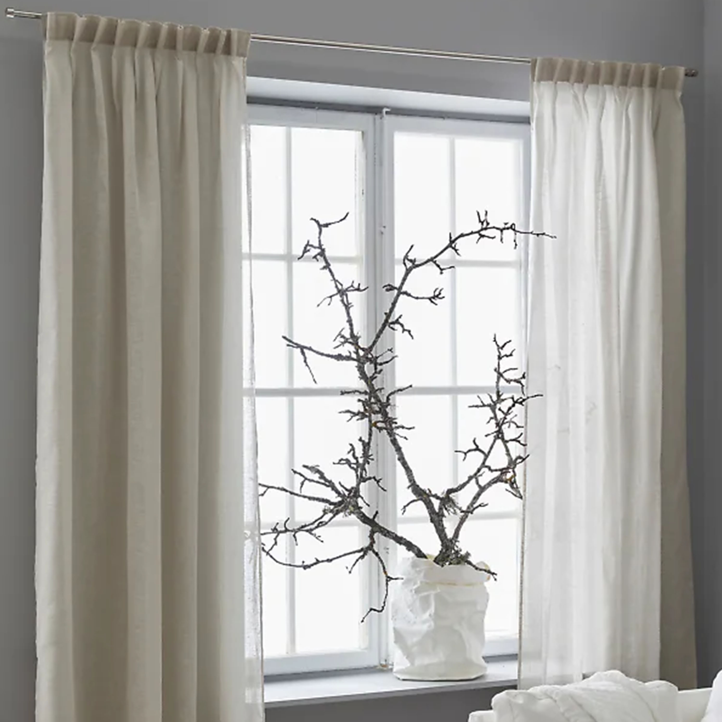 Himla Dalsland Gardinlängd Linne Oatmeal 250cm