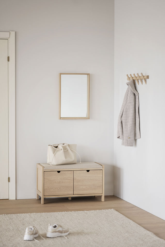 Rowico Home Hillmond Bänk Vitpigmenterad/Beige 80cm