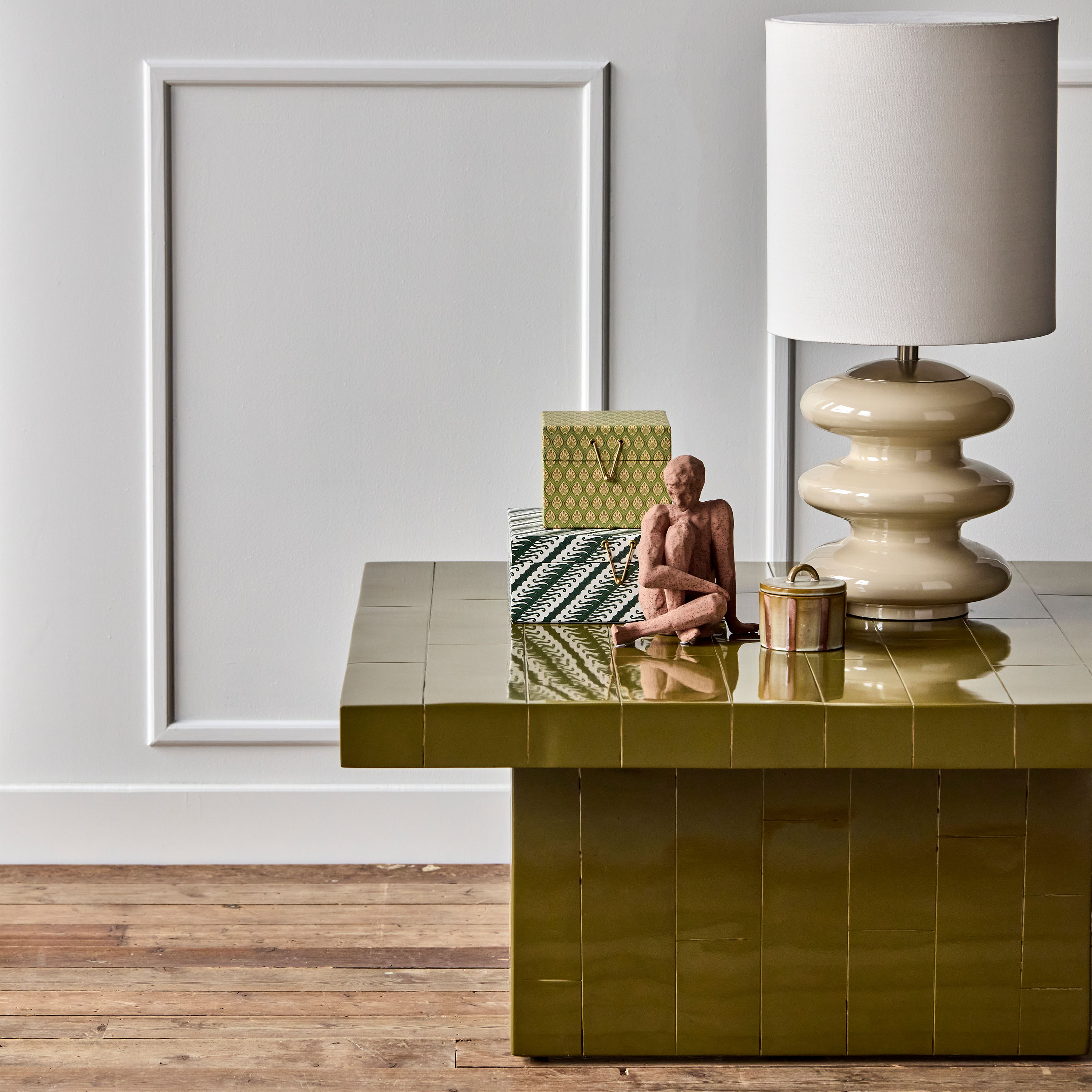 House Doctor Brick Soffbord Green 100x100