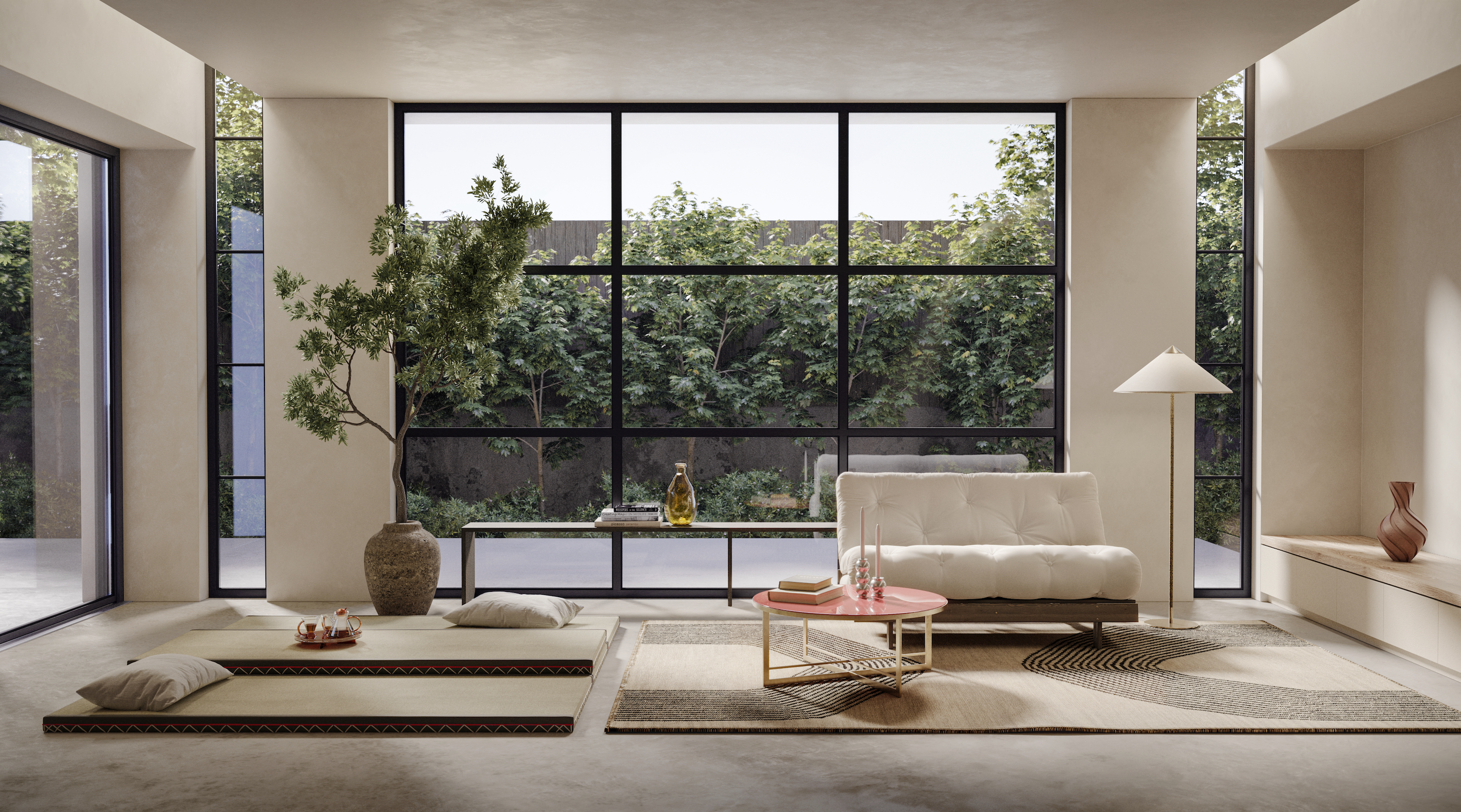 Karup Design Roots Vuodesohva Ruskea/Linen 140cm