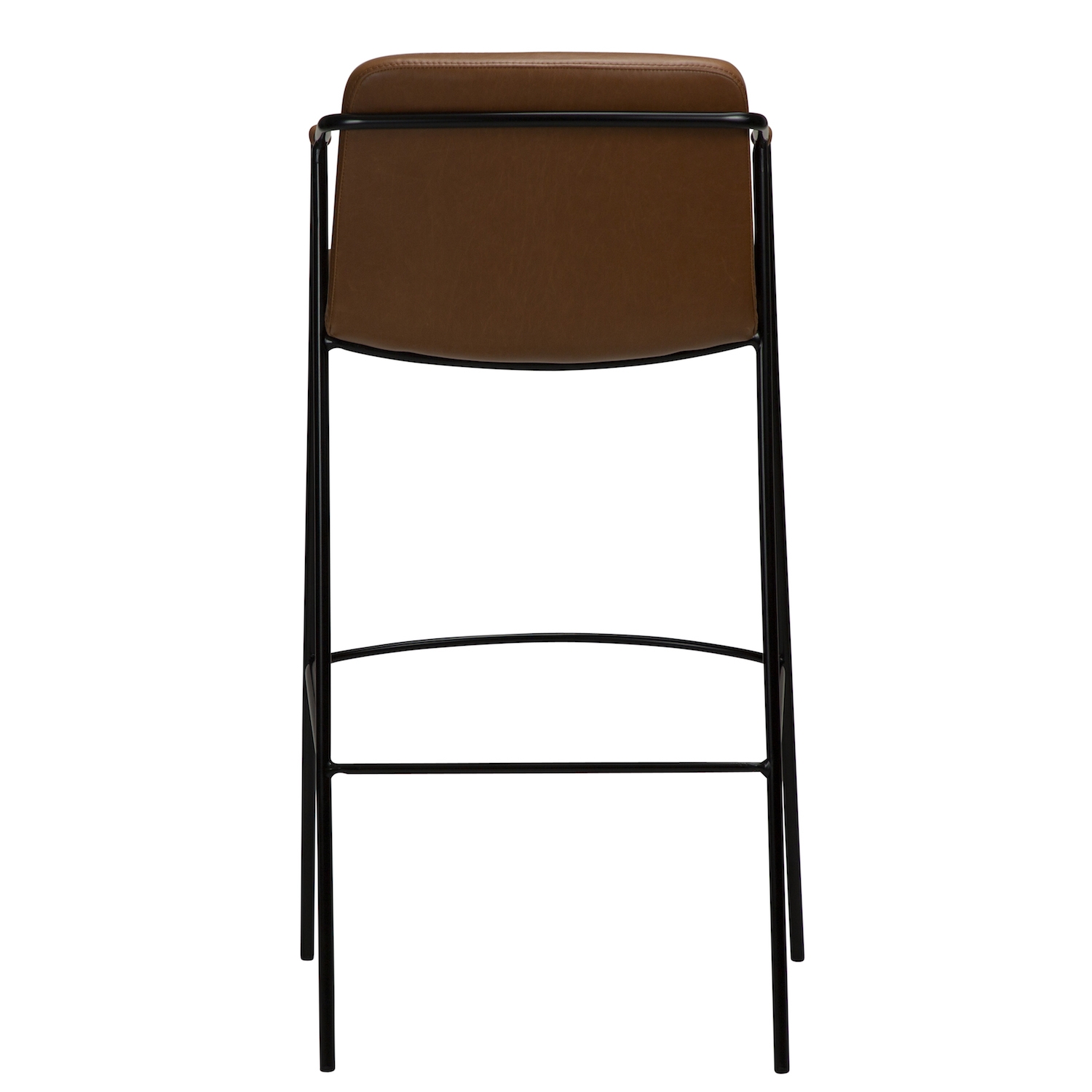 Dan Form Boto Barstol Kunstlær Lysebrun