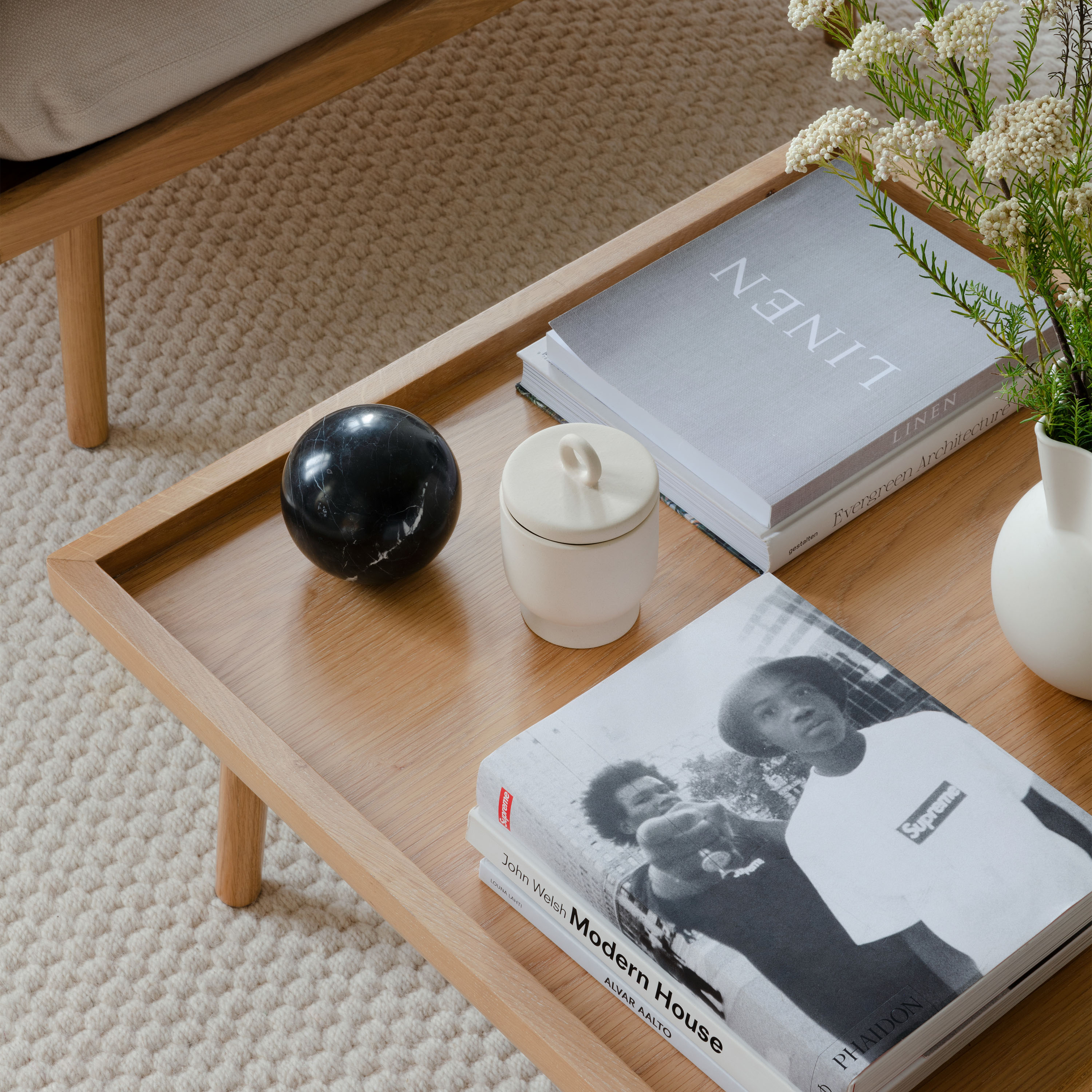 Umage Lounge Soffbord Around Shuffle Oak 71x71