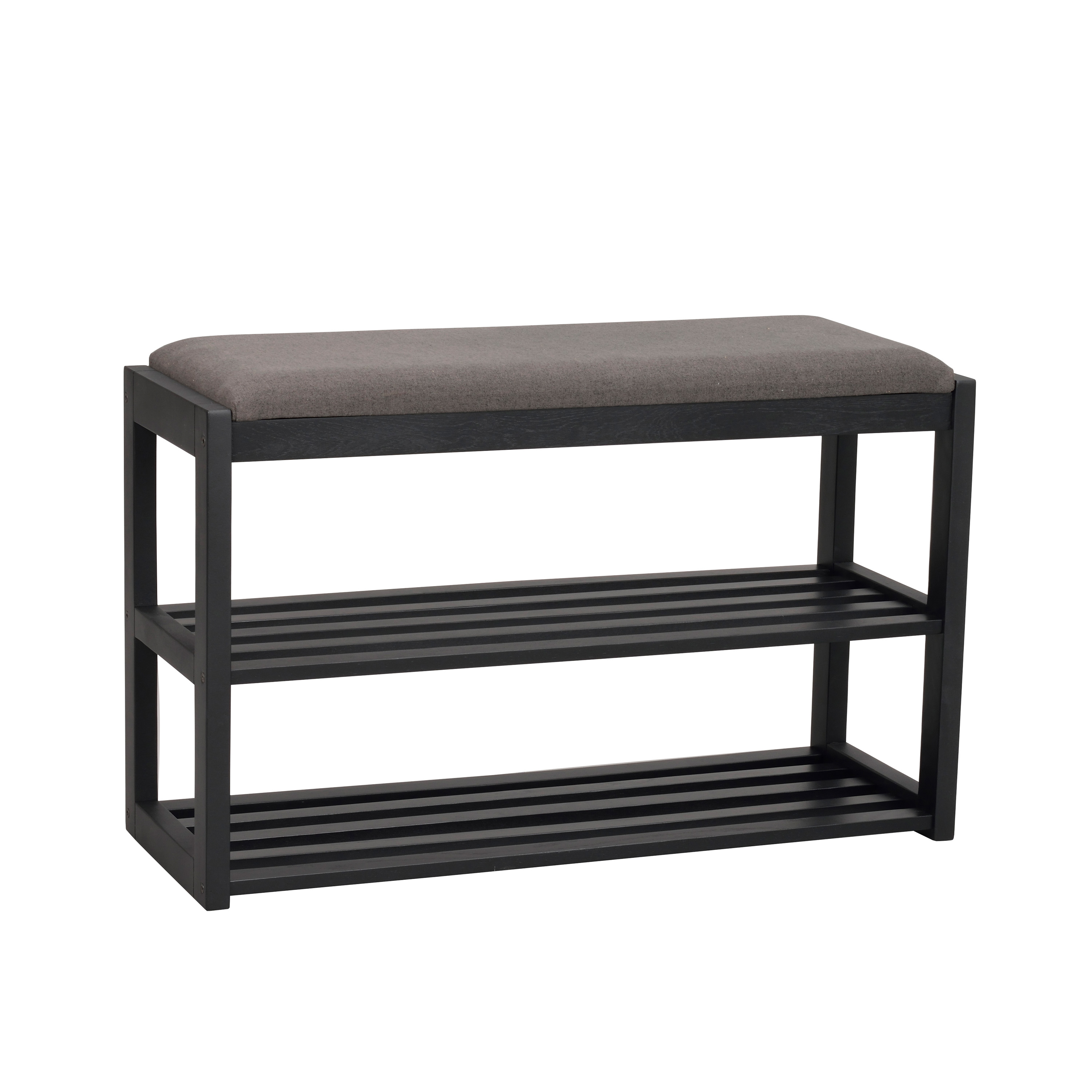 Confetti Skoställ/Sittbänk Svart/Mörkgrå