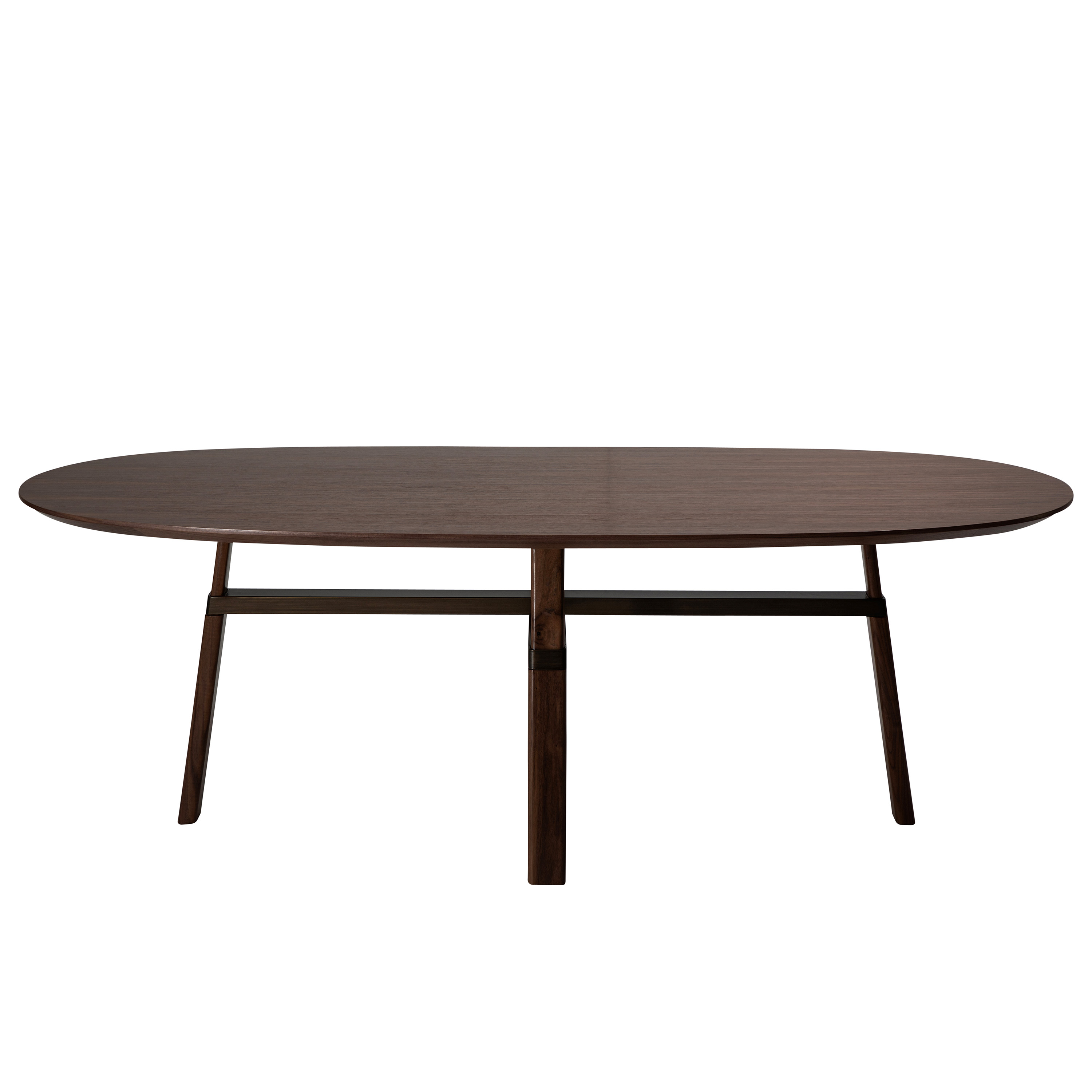 Cross Matbord Walnut/Antique Brass 220cm