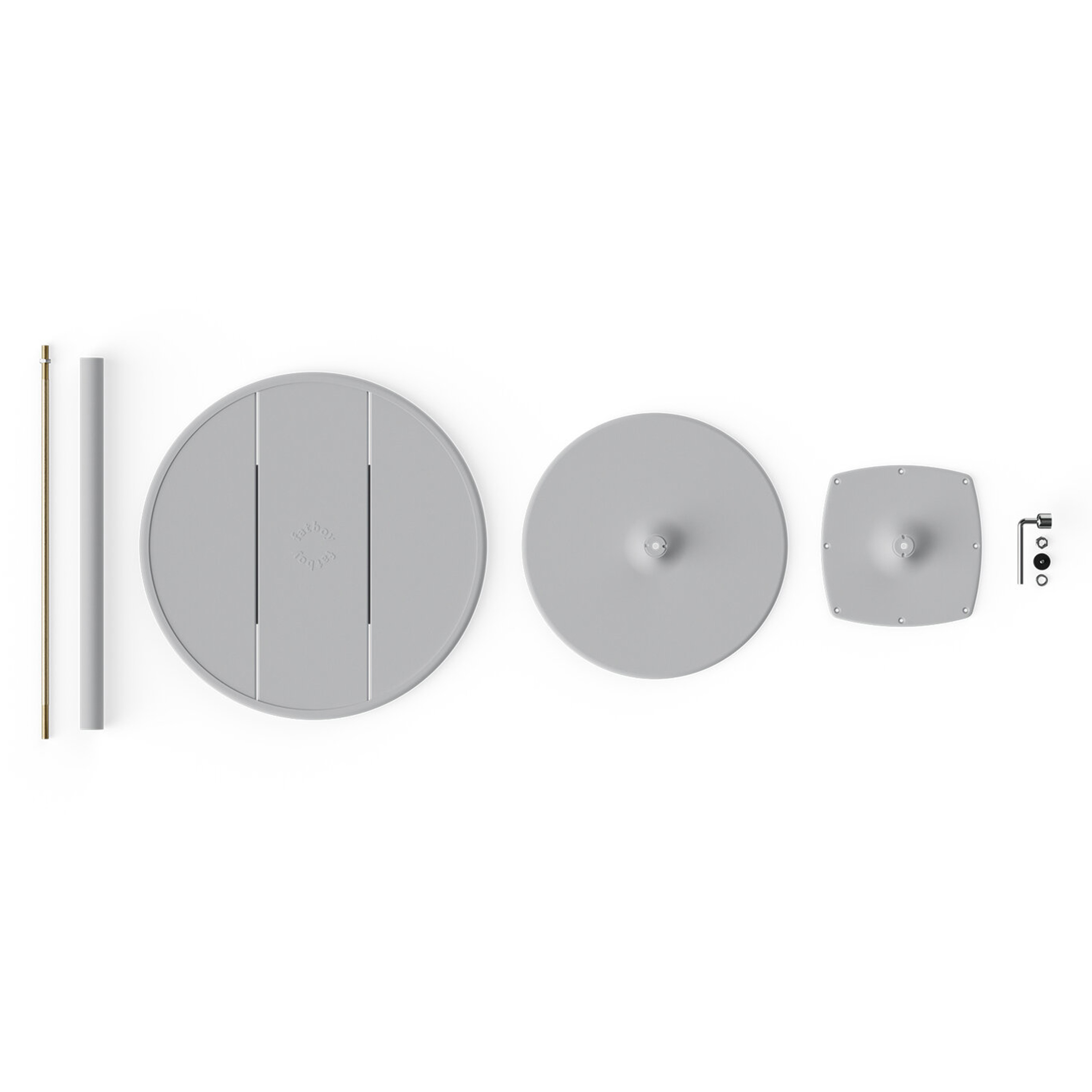 Fatboy Fred's Bistreau Pöytä Light Grey Ø60