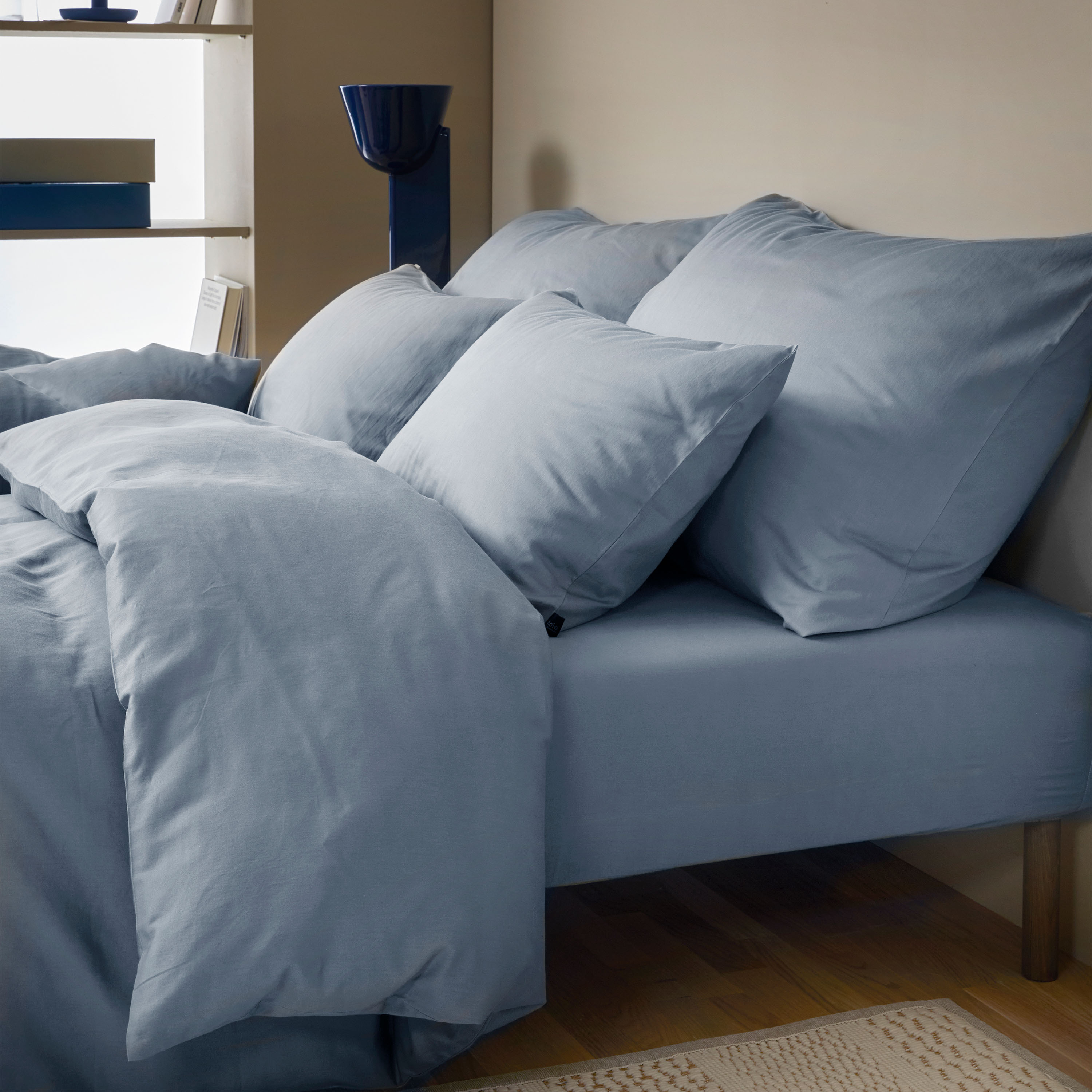 Høie Harmoni Formsytt Lakan Ljusblå 180x200