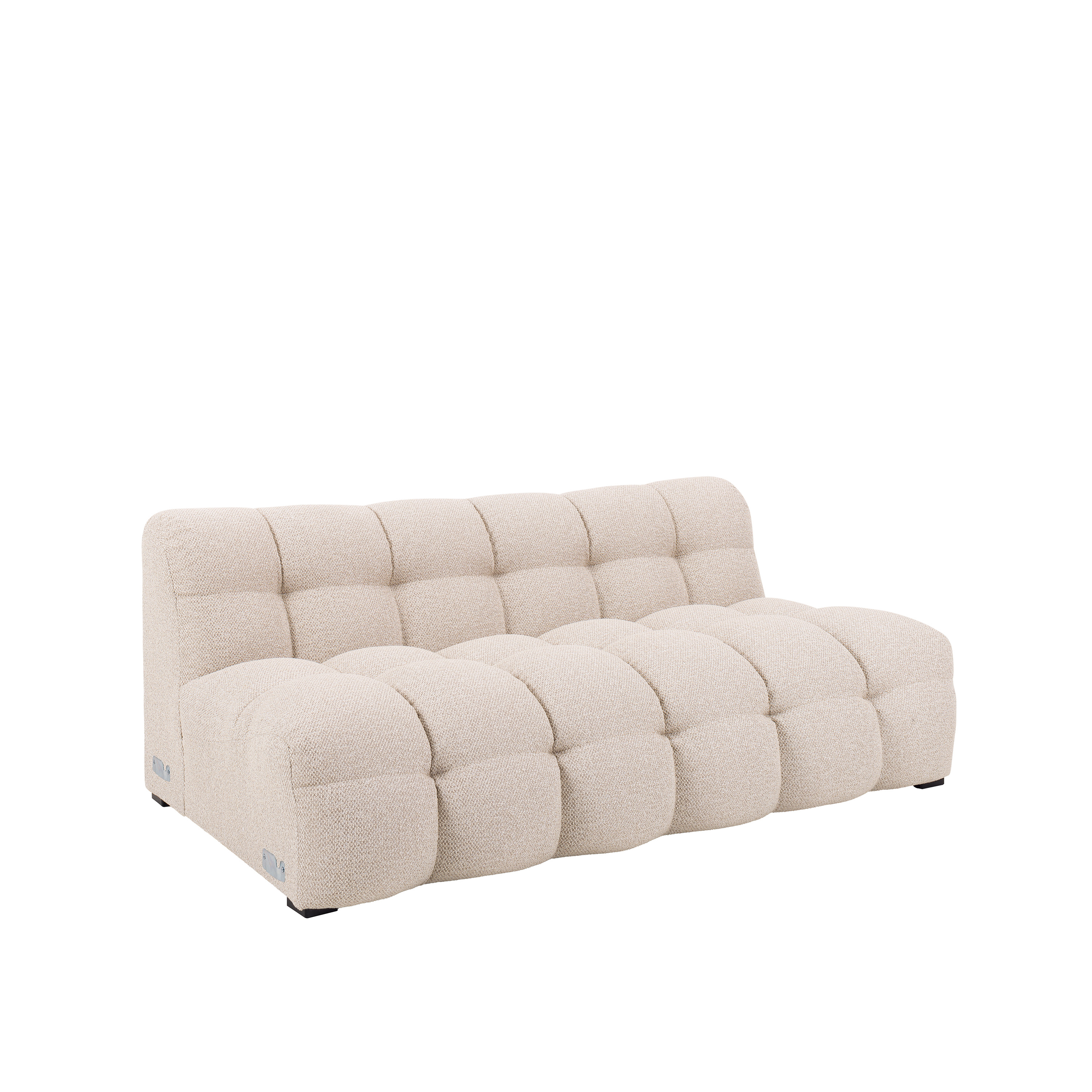 Sleepo Collection - Billie 3-Sitzer Sofa Modul Beige Bouclé 168cm - Sofas