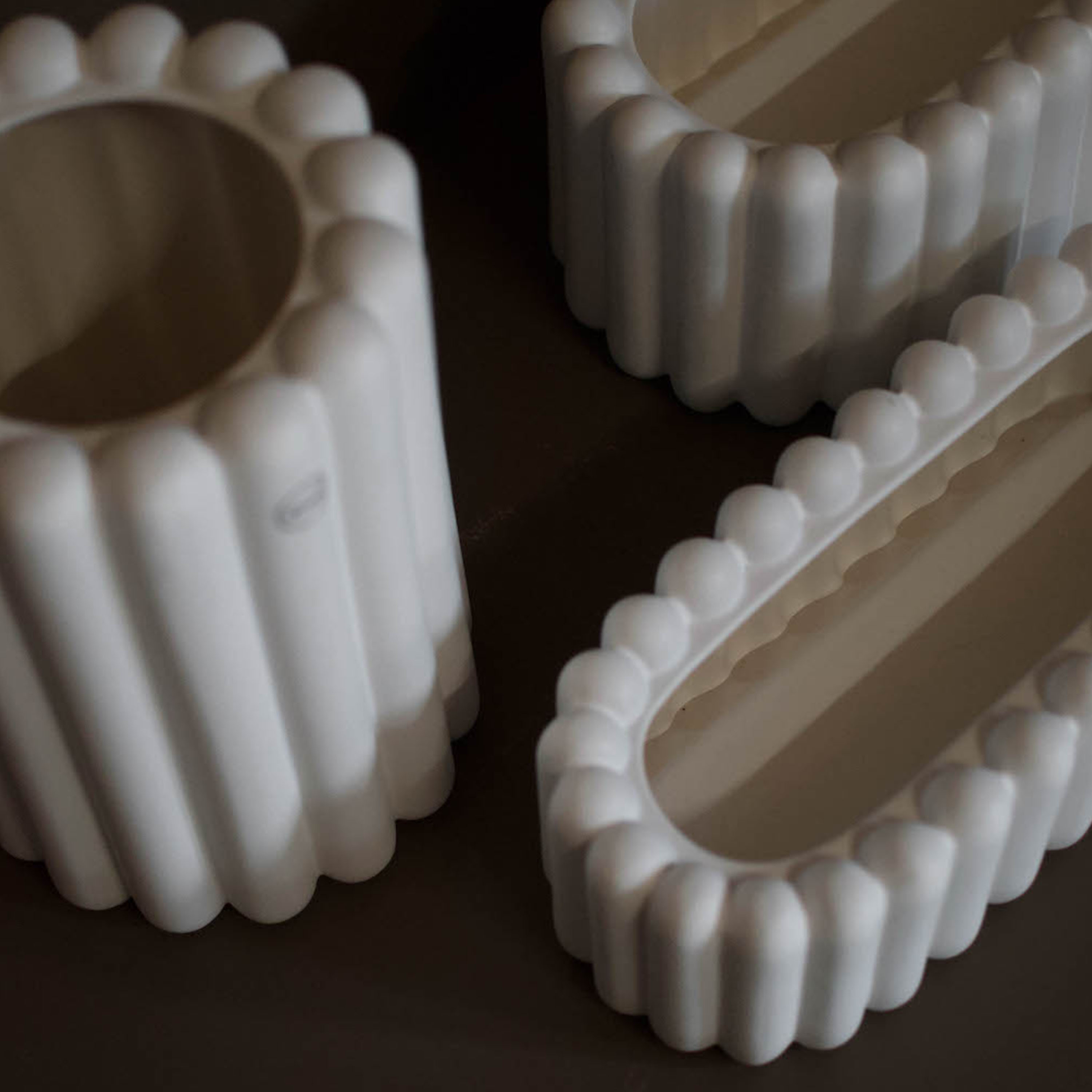 DBKD Mist Oval Kruka White Small