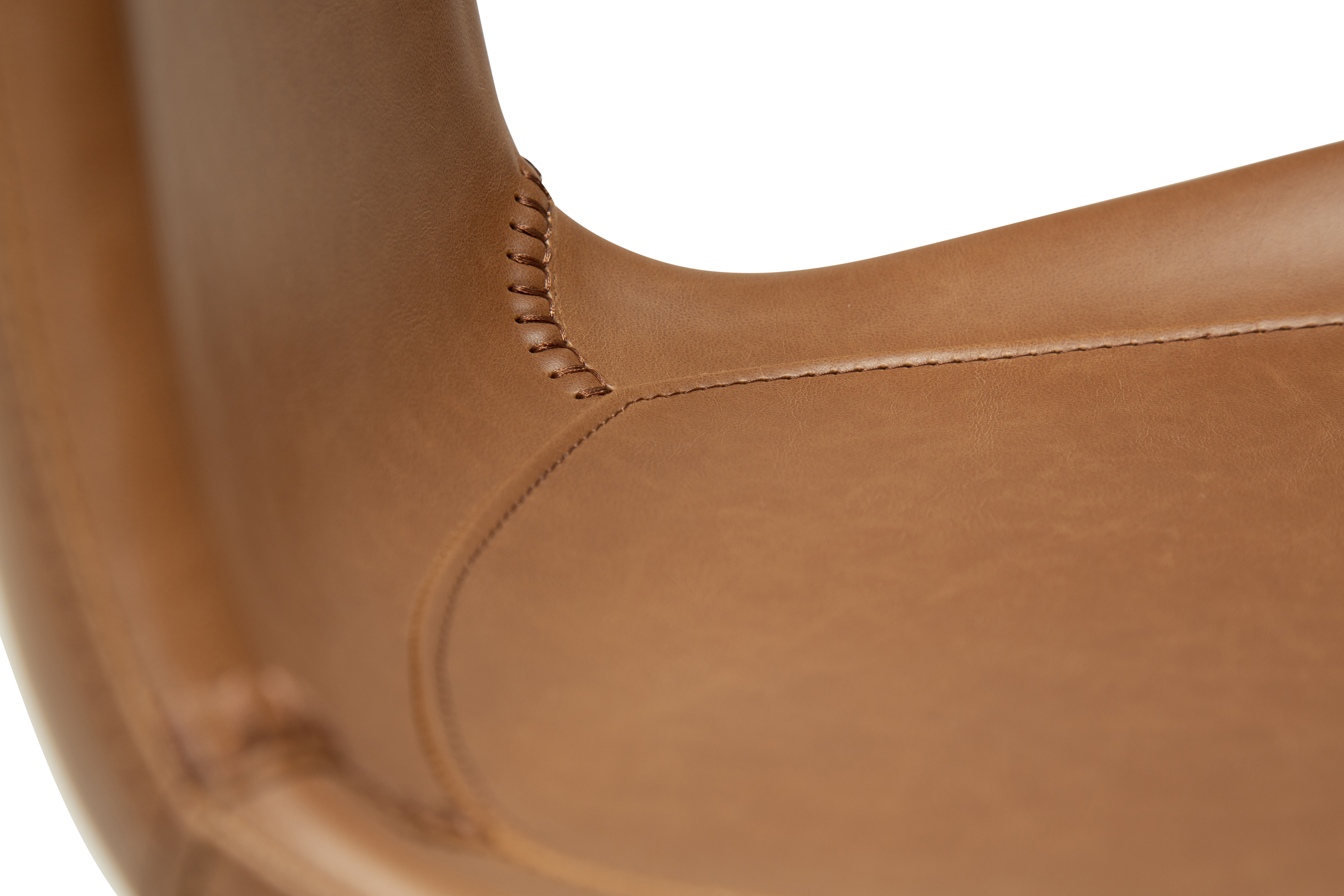 Dan Form Medusa Matstol Konstläder Ljusbrun/Svart