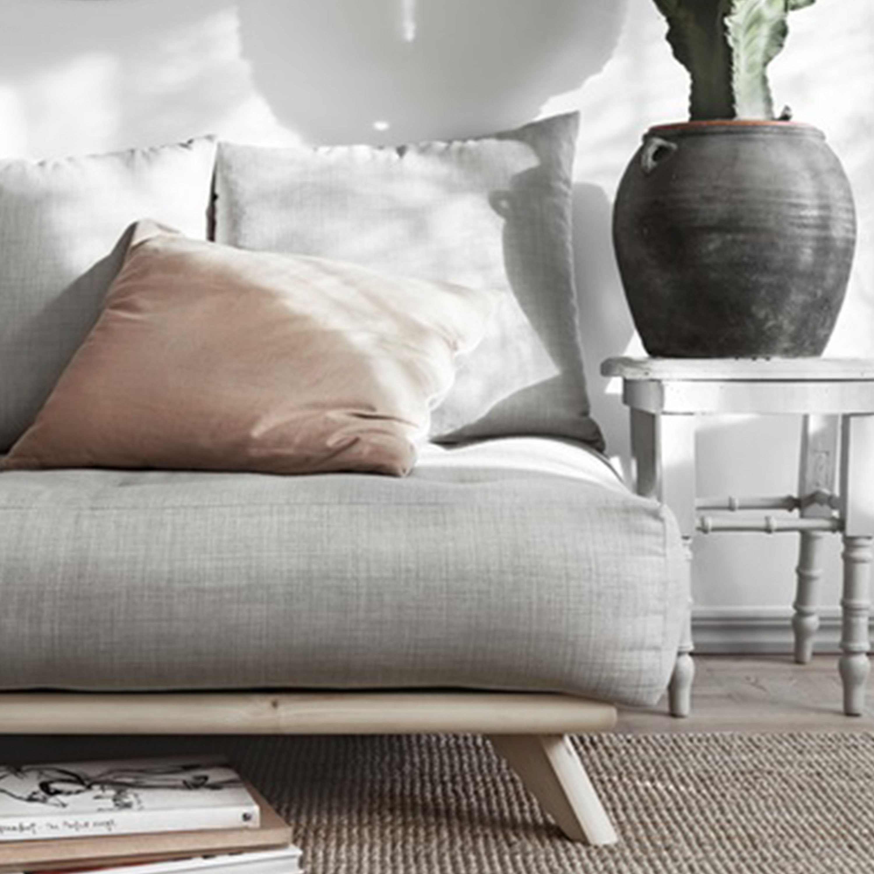Karup Design Senza Schlafsofa Natur/Olivgrün 200cm