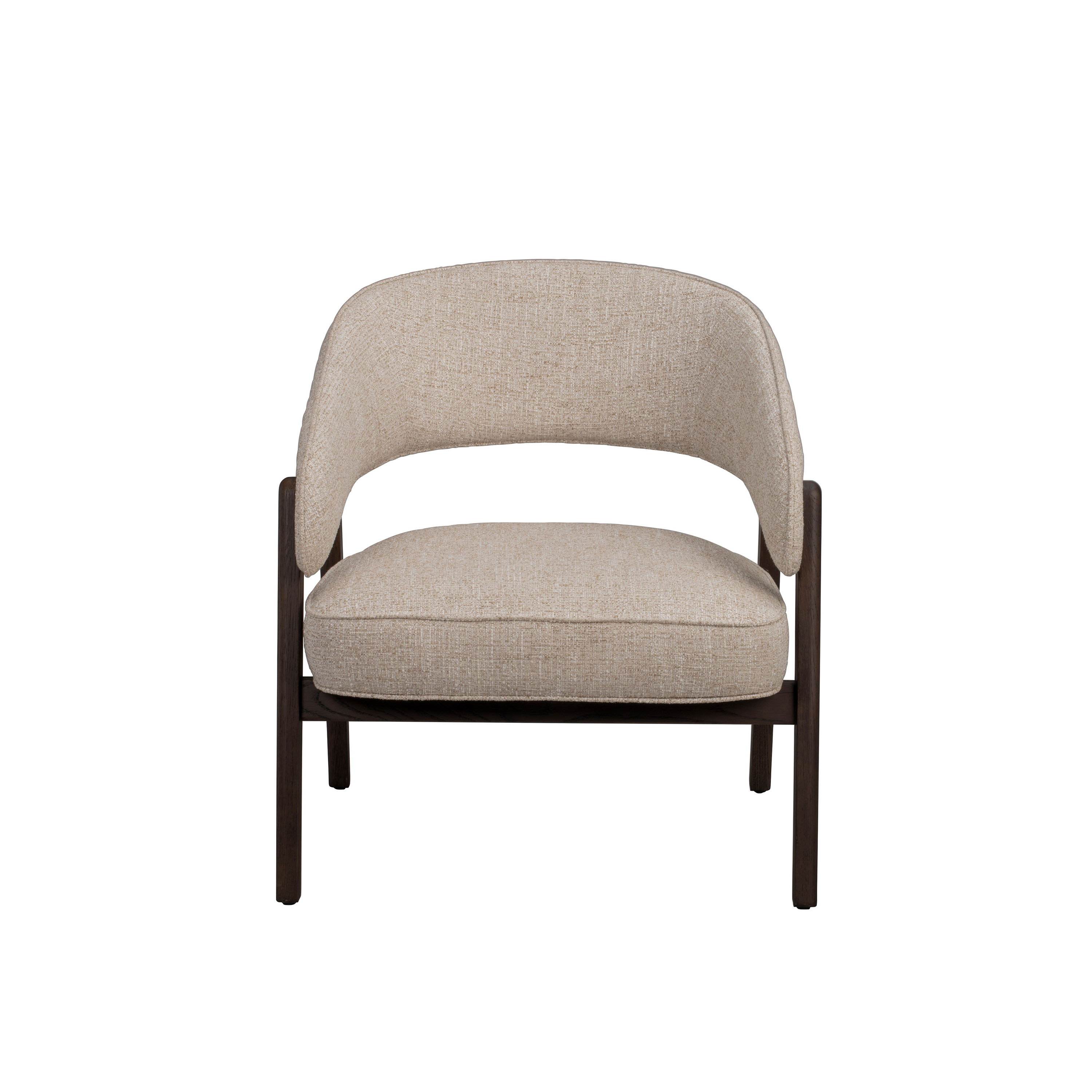 Barnaby Loungestol Ljusbeige/Brunbetsad Ek