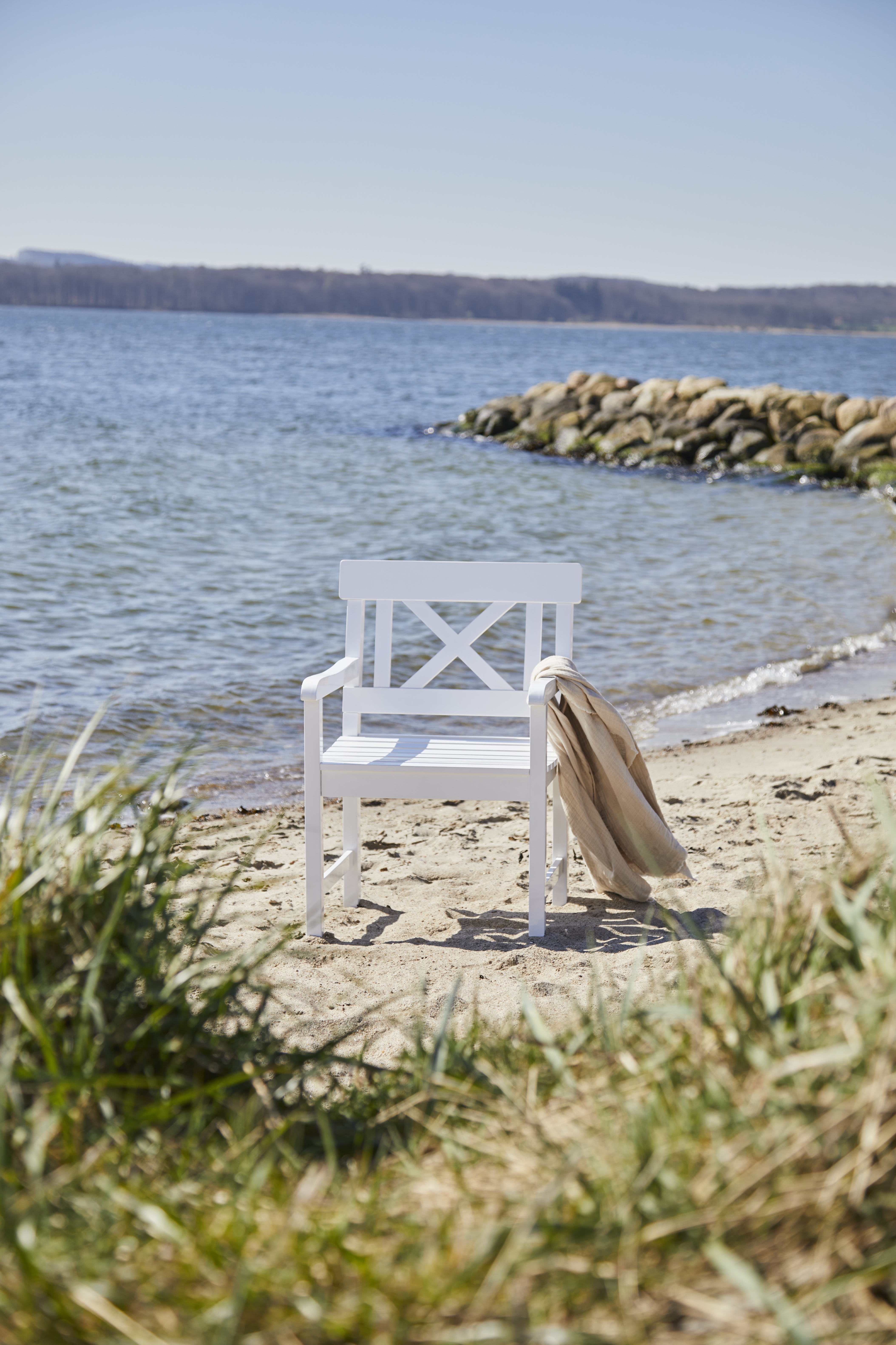 Cinas Rosenborg Nojatuoli Valkoinen