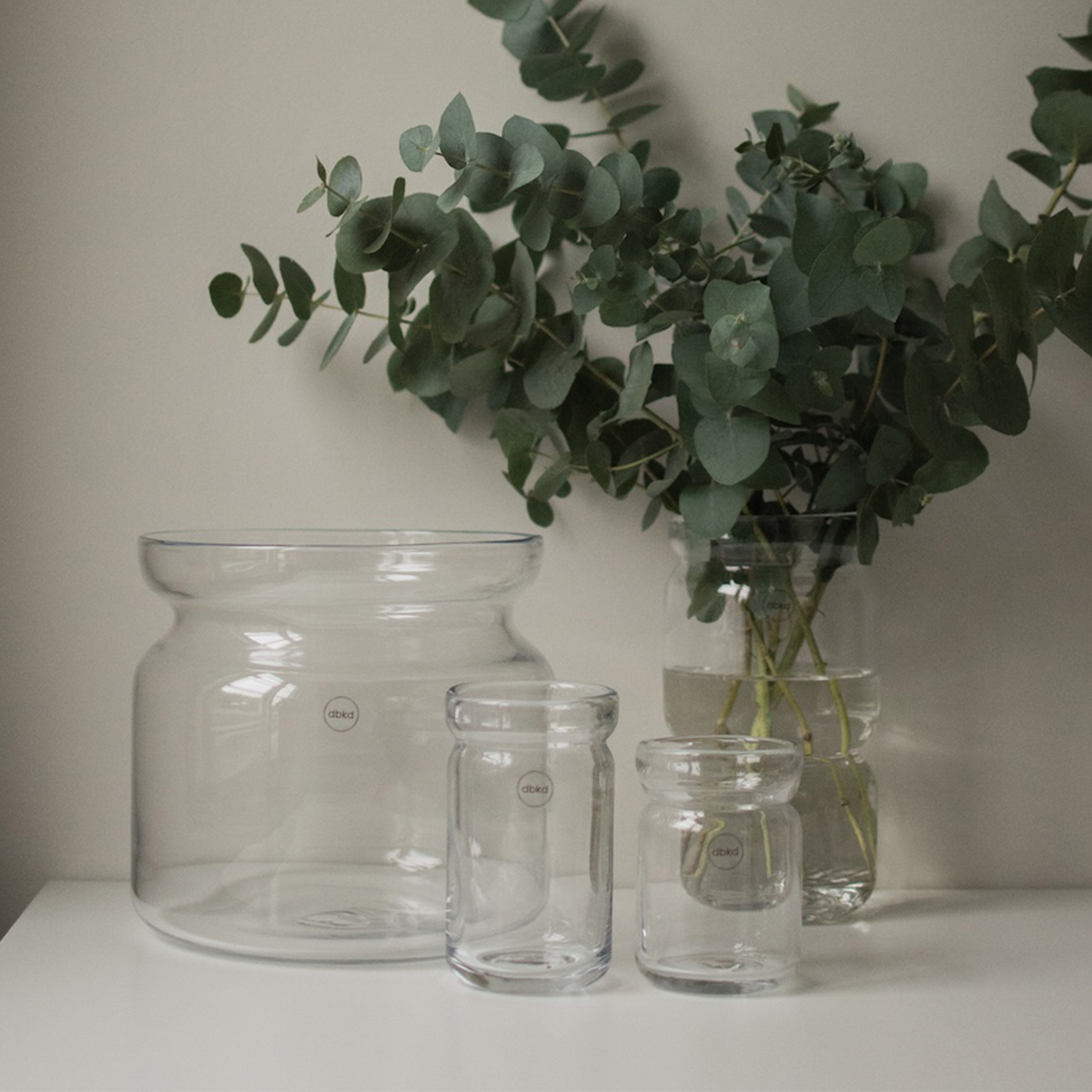 DBKD Neck Vase Klar Ø22