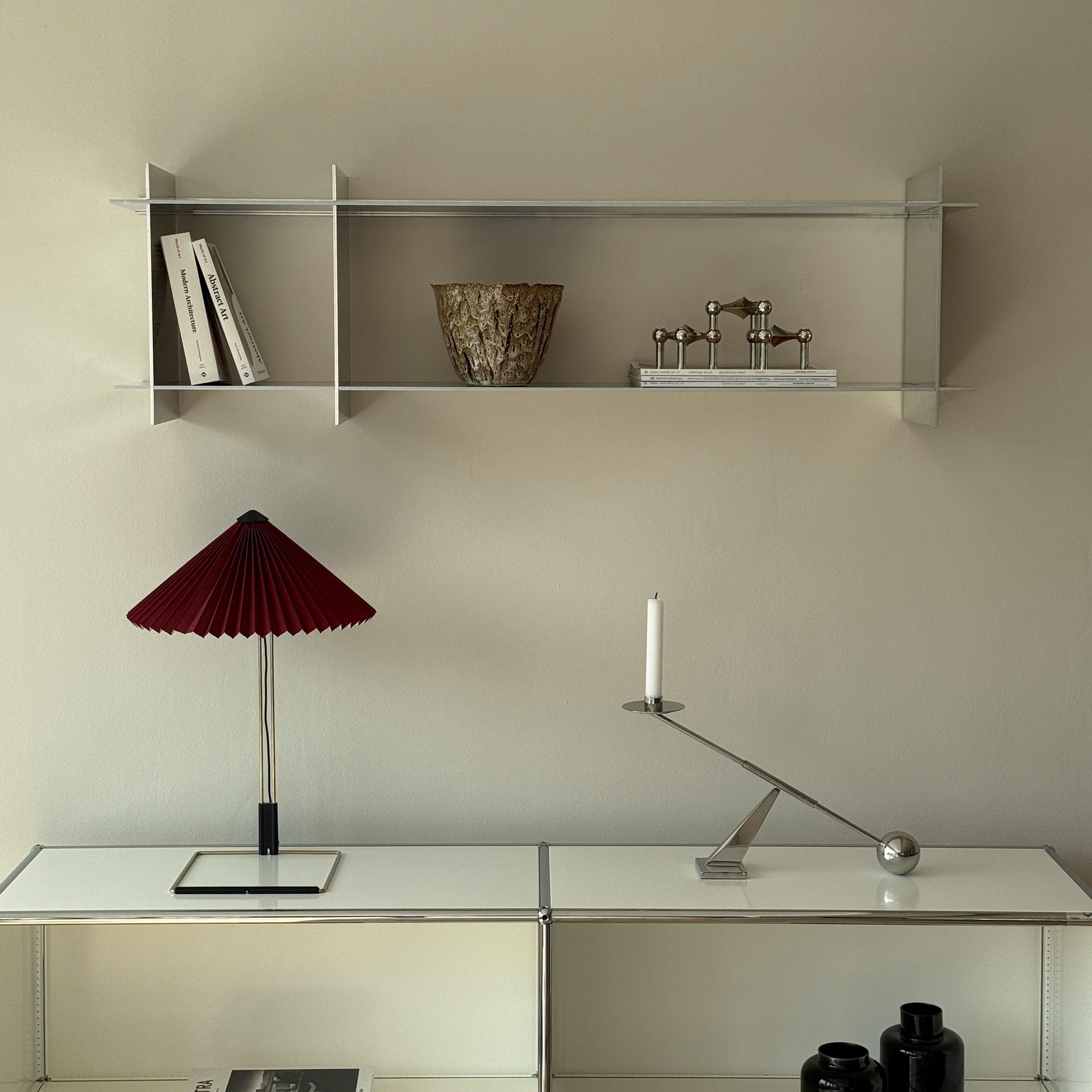 Tinted Ark Hylla Aluminium 120x36