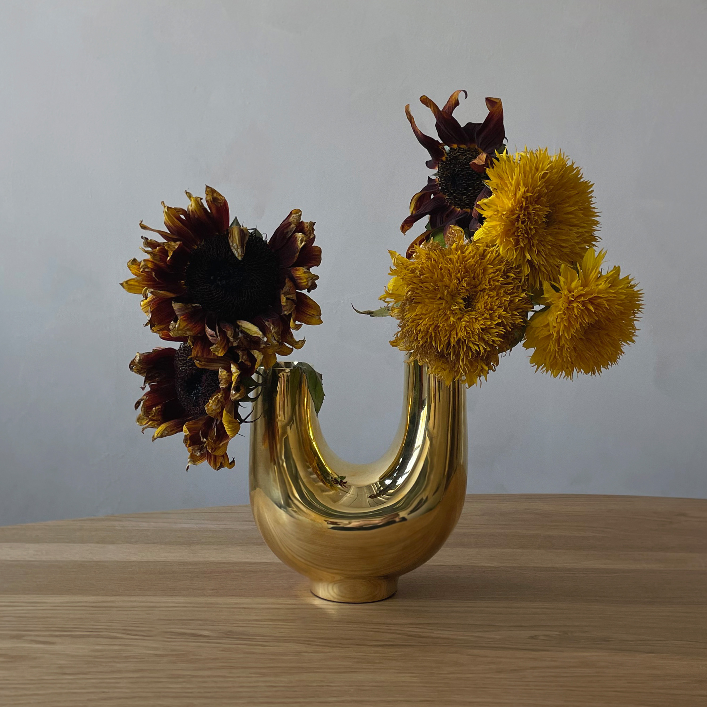 Hein Studio Kazumi Maljakko Messinki 19cm