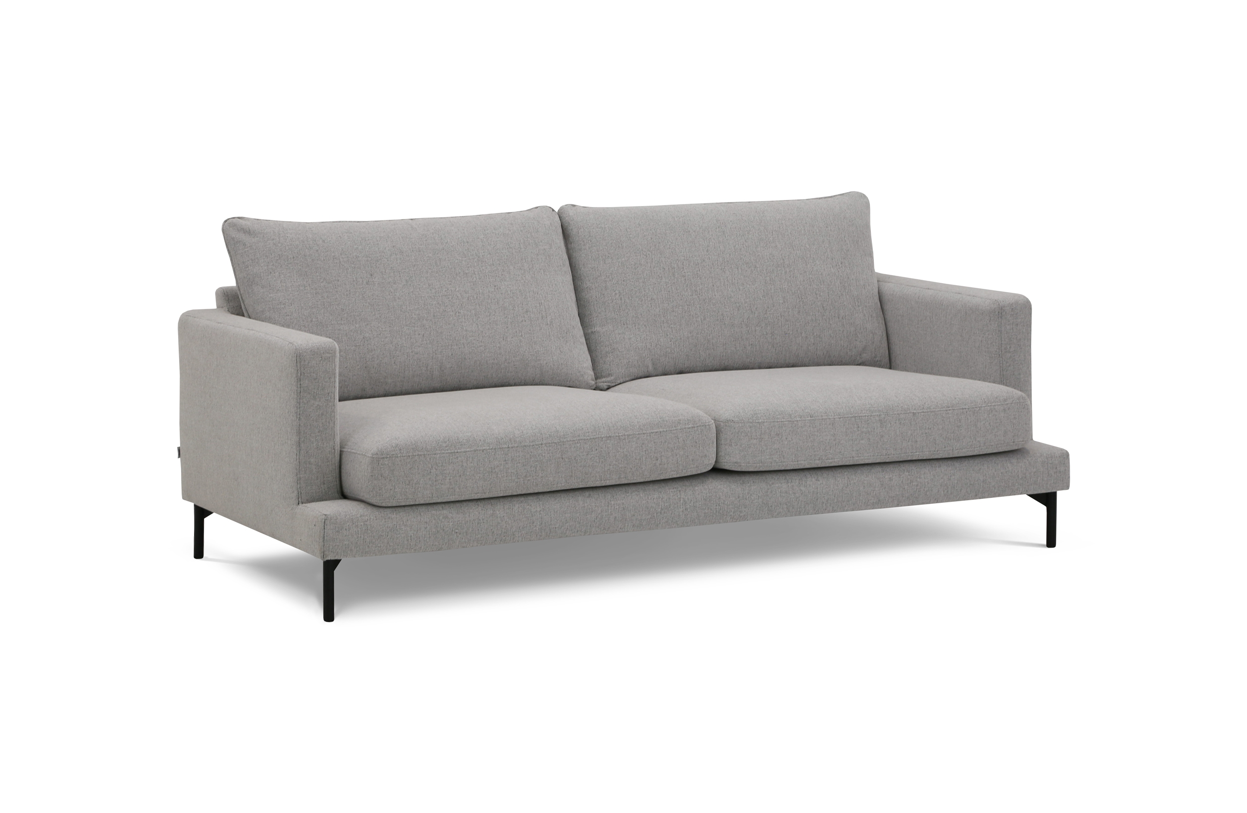 Sleepo Collection - Olivia 3-Sitzer Sofa Silber 206 cm - Grau - Sofas