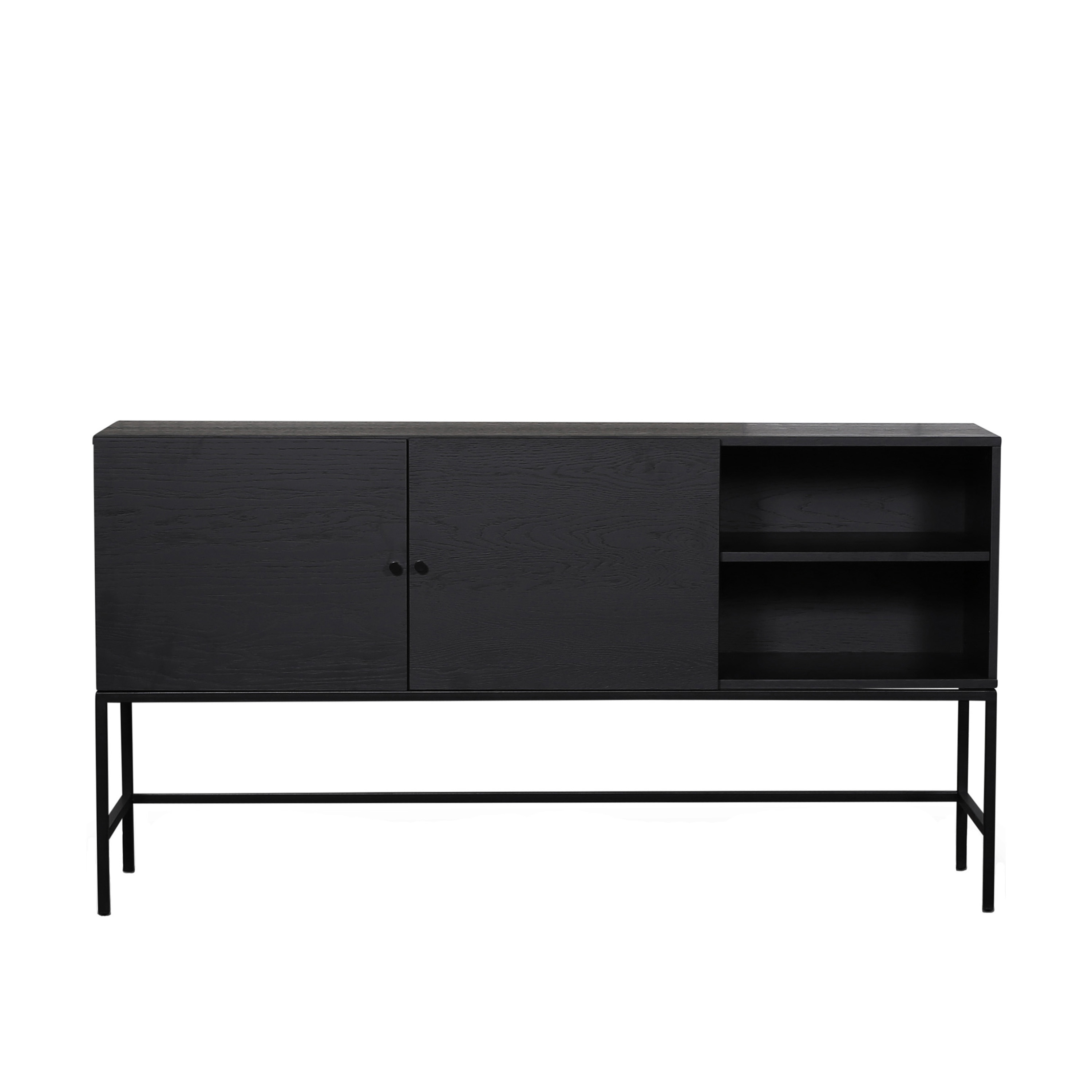 Ezra Sideboard Svartbetsad Ek 160cm