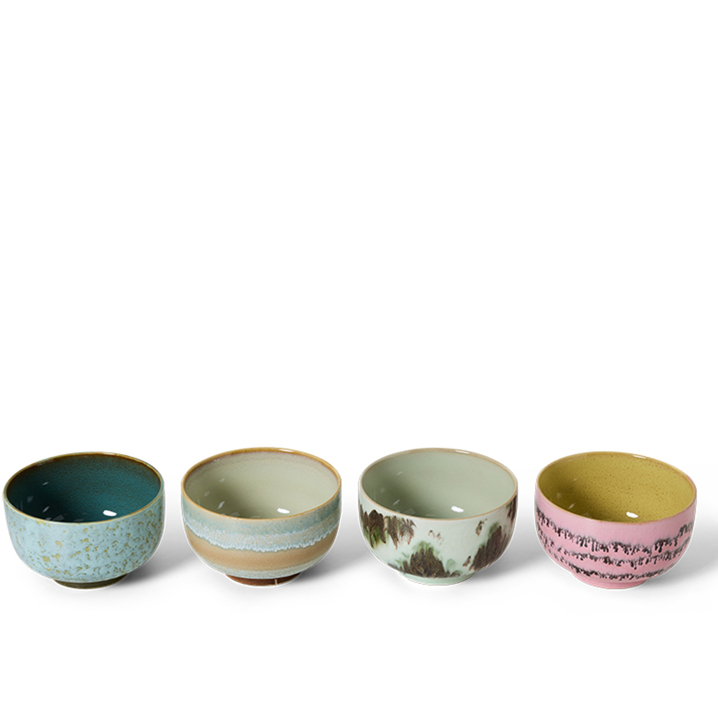 HKliving 70s Ceramics Skål Dada 4-pack