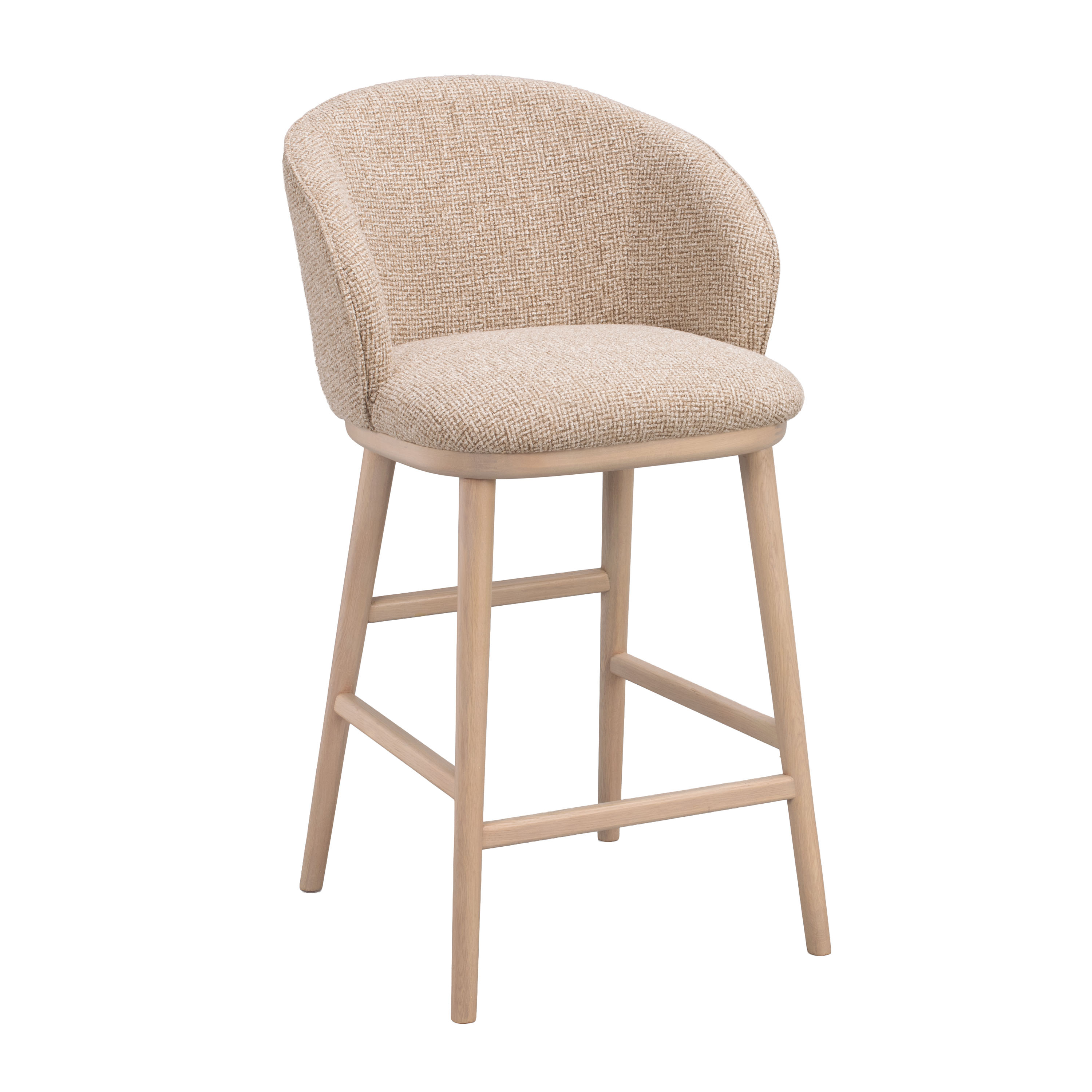 Judson Barstol Mellanbeige/Vitpigmenterad Ek
